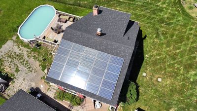 Solar Removal, Reinstall & Full Roof Replacement in Wilbraham, MA – Owens Corning Duration, Onyx Black