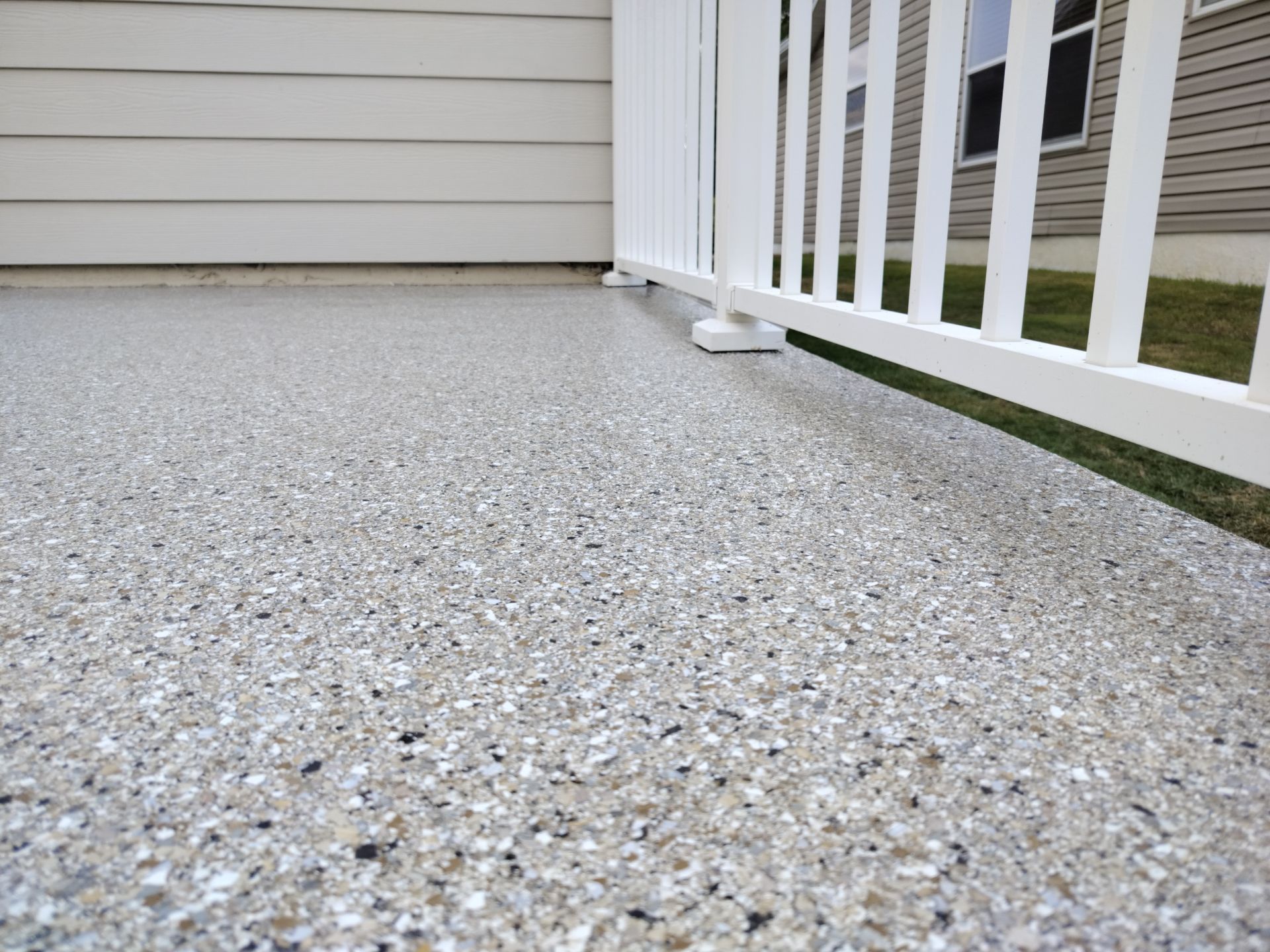 Patio with Claystone  by Innovative Concrete Coatings 