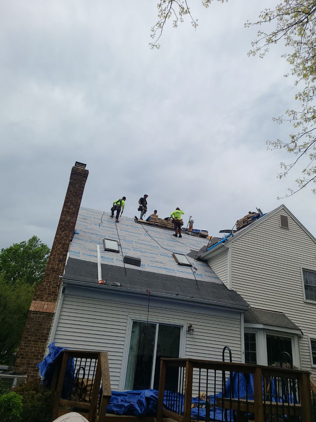 Vienna: CertainTeed Landmark Pro Designer Shingles in Max Def Moire Black by RM Banning, Inc.