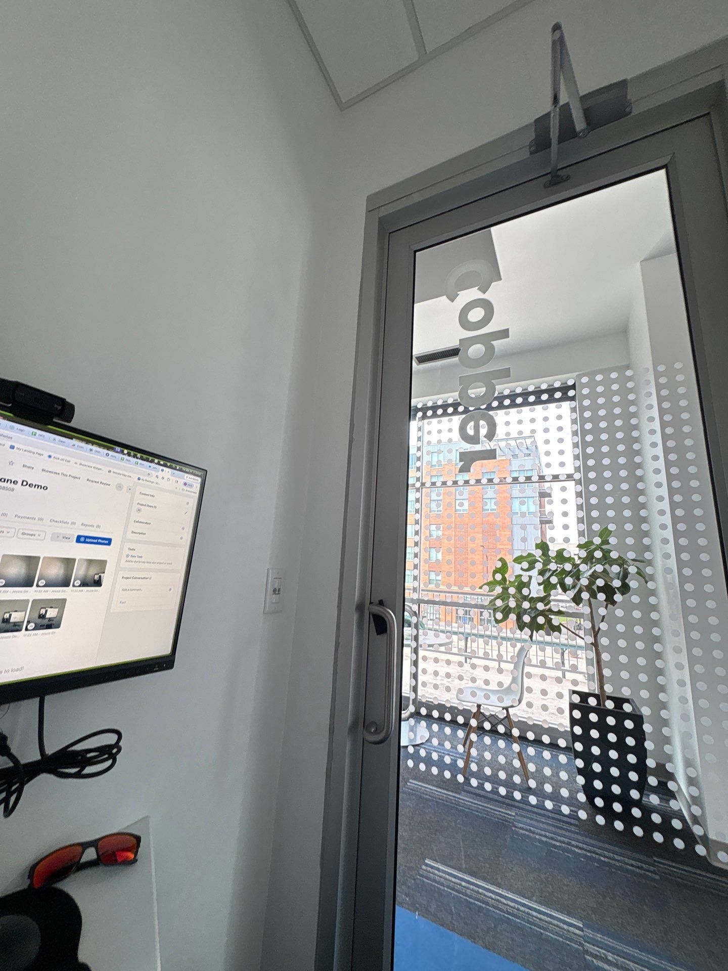 Office Setup and Glass Door Installation in Lincoln by CompanyCam Sales Demo