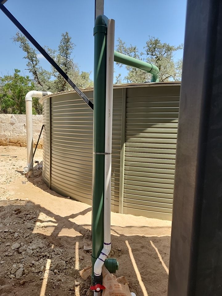 Commercial structure utilizing rainwater harvesting for all its water needs! by Hill Country Rain Water