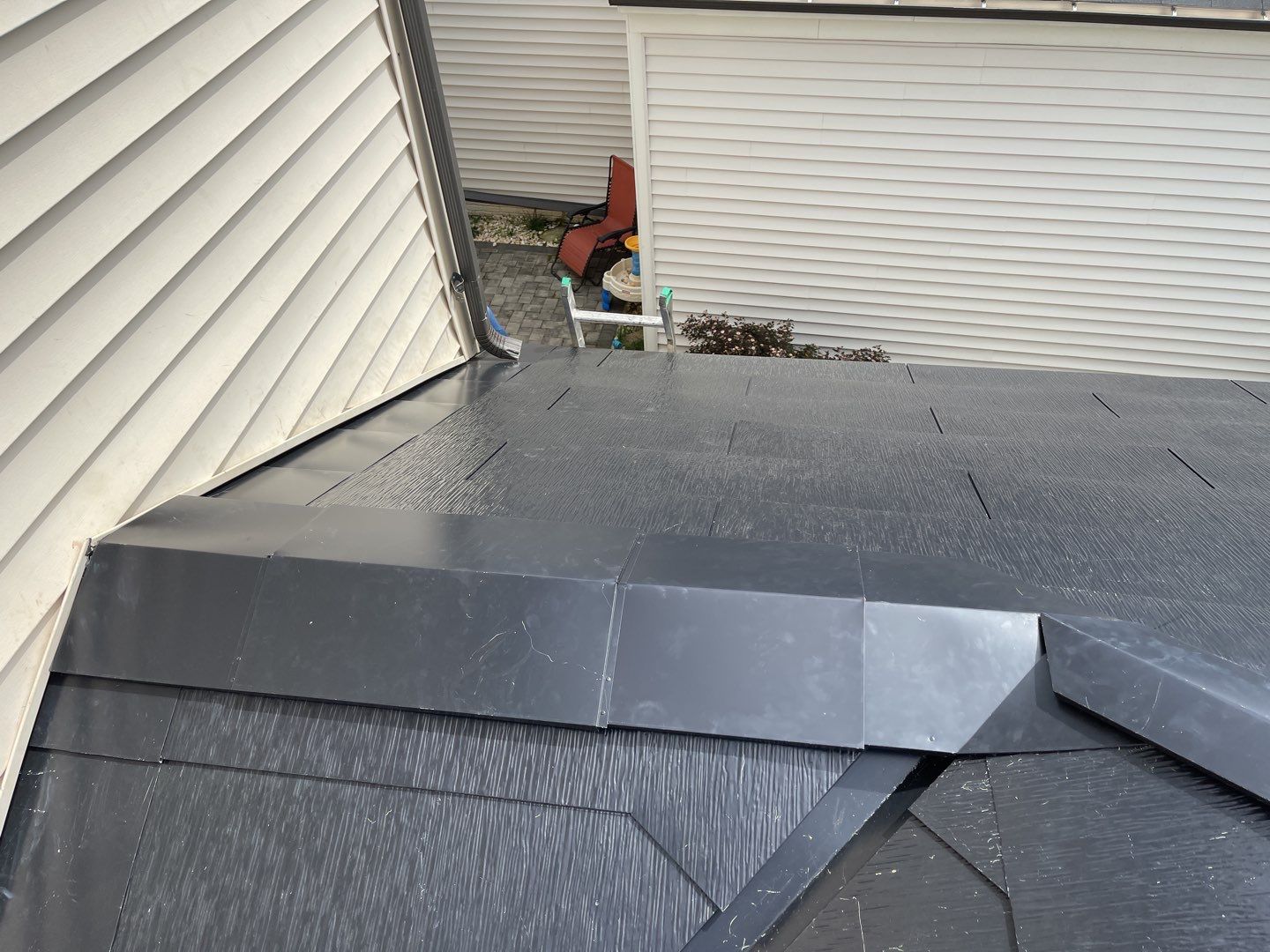 Tesla Solar Roof using Tesla Solar Roof V3 tiles by American Home Contractors