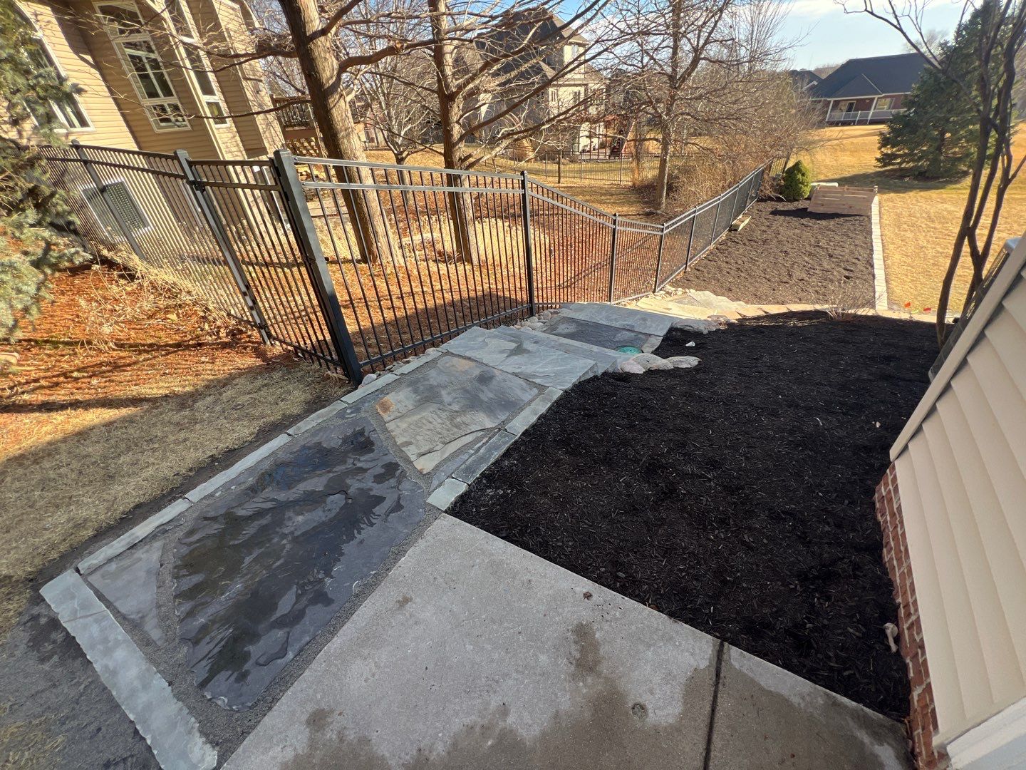 Updated Stone Stepper Path by New Horizon Landscapes