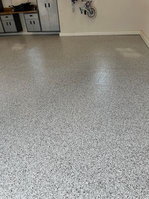 Garage Floor Coating using Coyote