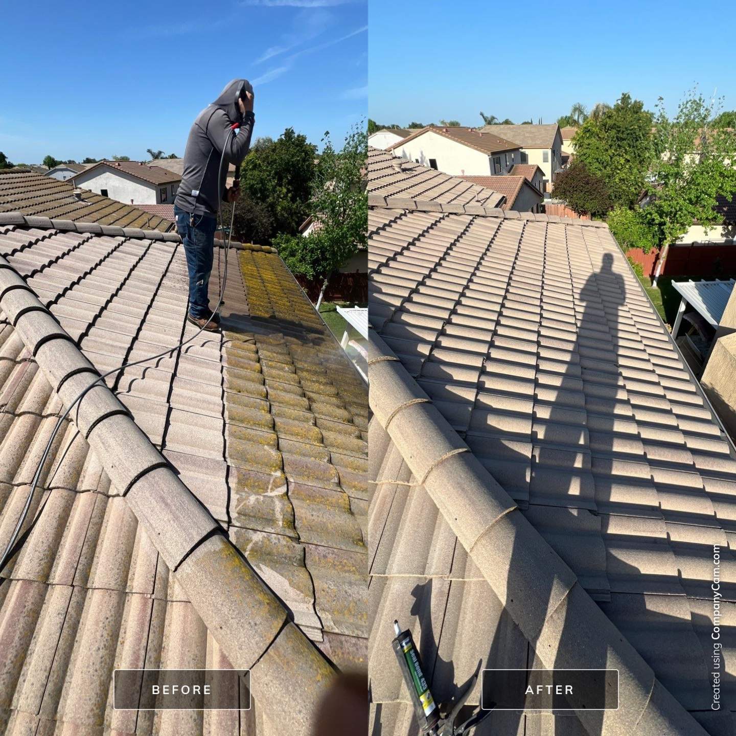 North Natomas Roof Cleaning by Roof Improve