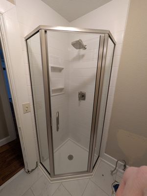 Neo-Angle Shower Project in Bentonville, AR