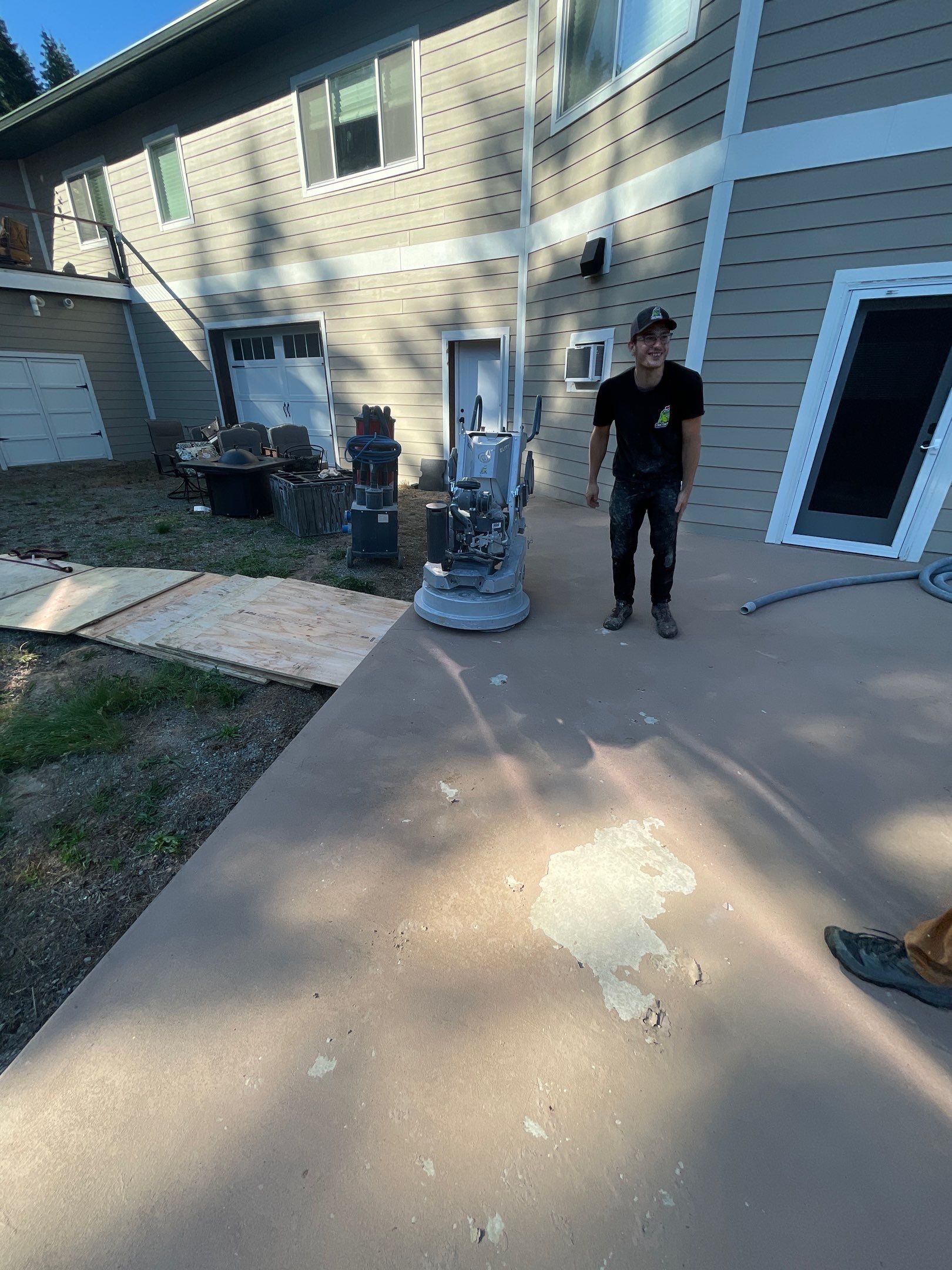 Patio Transformation using Greystone 1/8" by Croc Coatings, LLC