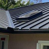 24ga 1.5" Snap-Lock Matte Black   by Total Roofing System The Metal Roof Experts