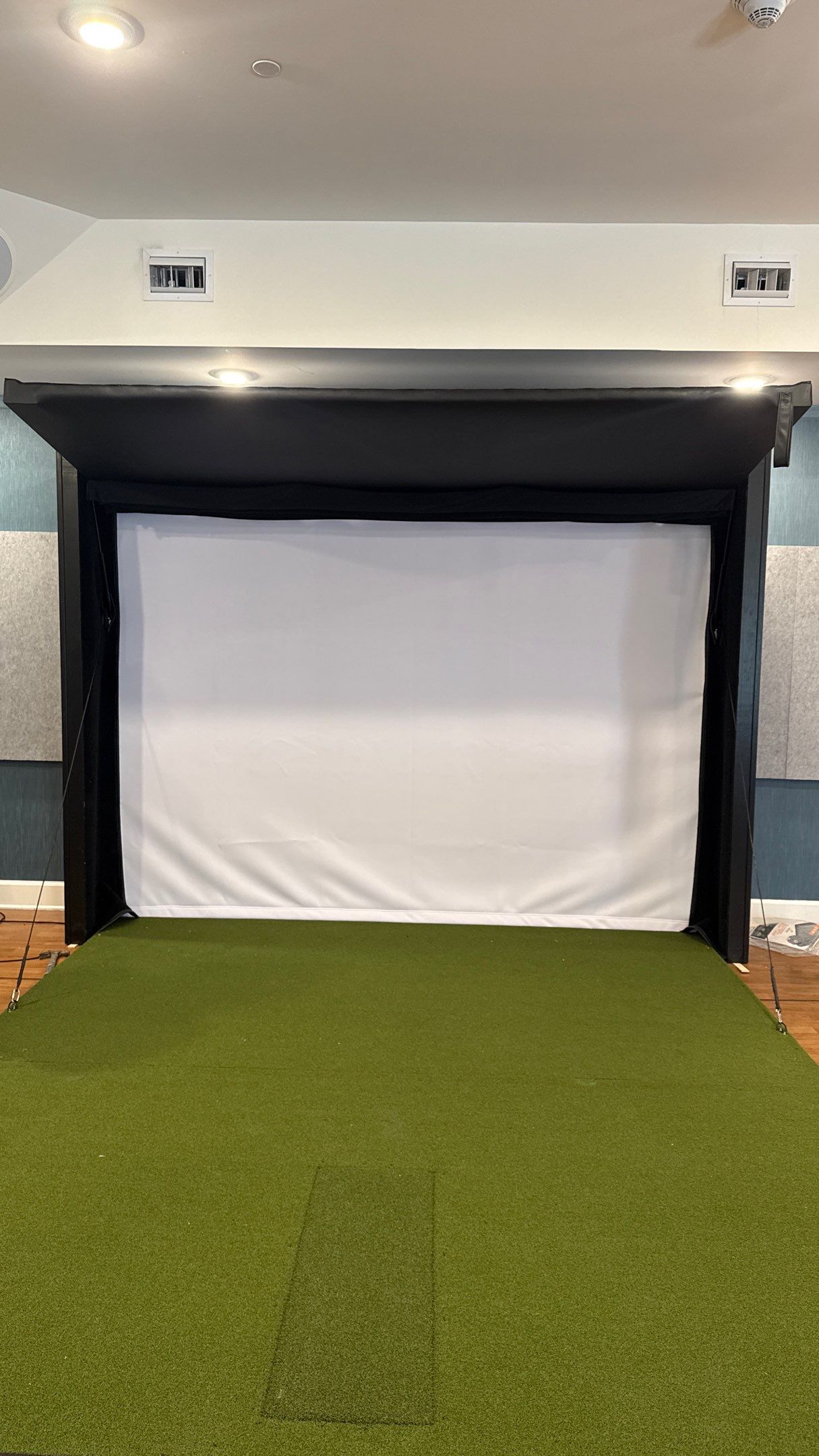 A Beautiful Murphy Golf Simulator  by Banner Garage