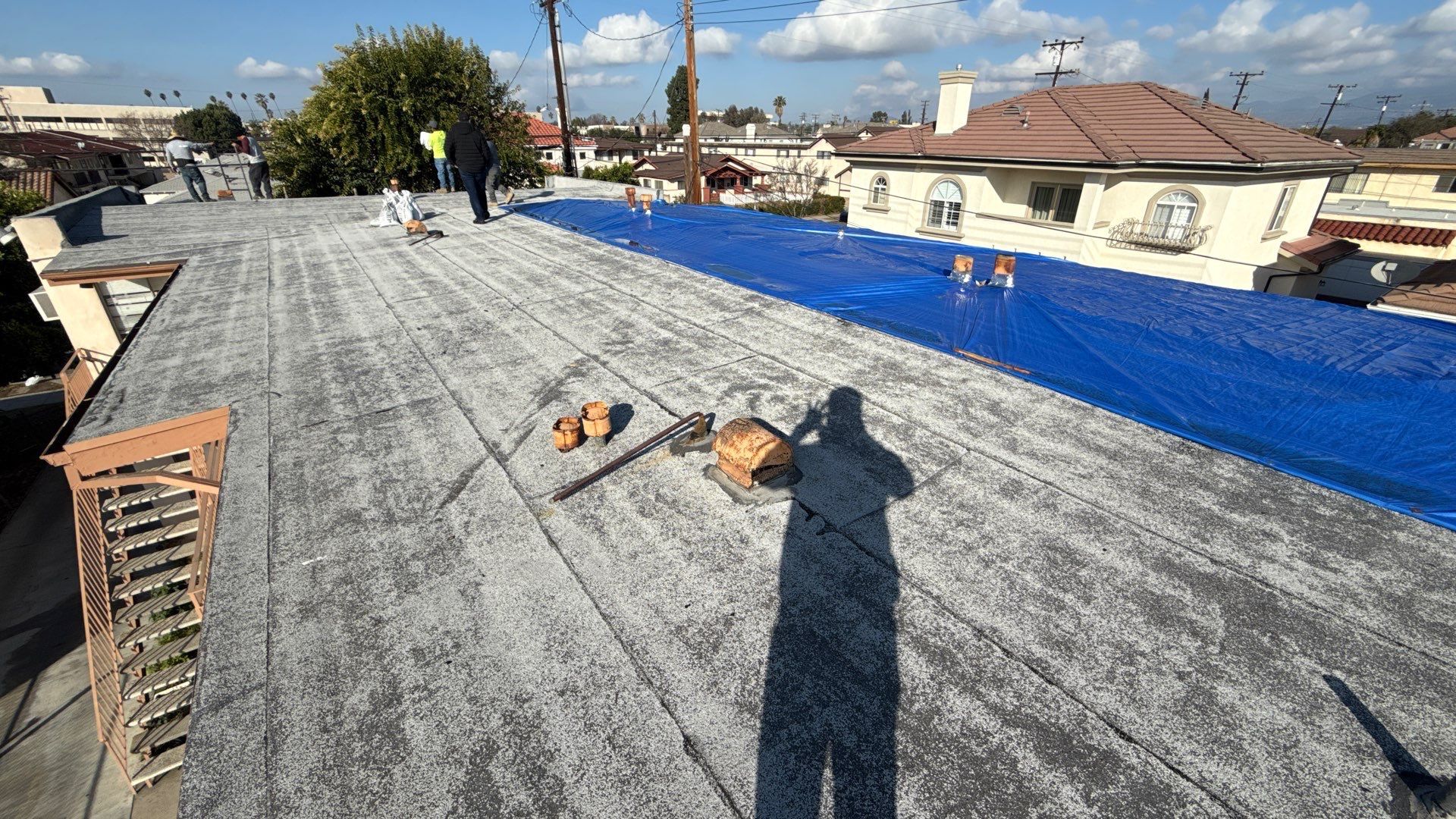 Commercial Roofing Installation using CertainTeed GTA Modified Bitumen System by Hull Brothers Roofing