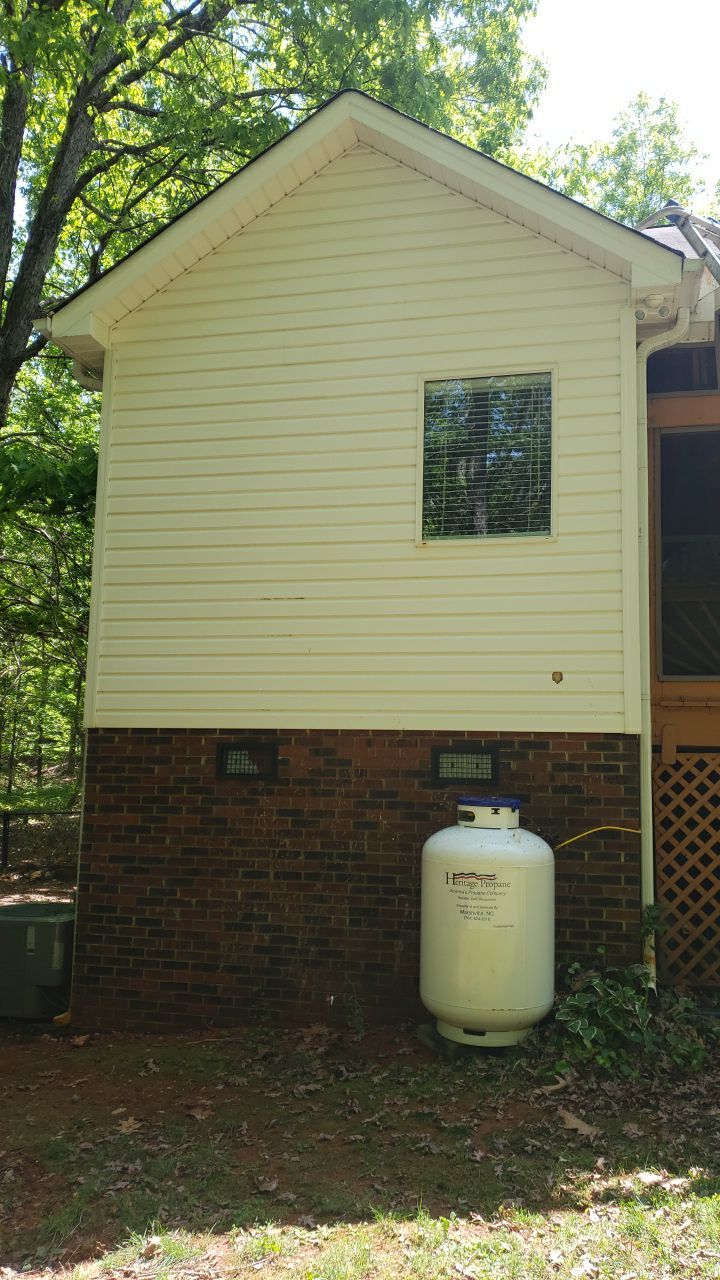 House Wash using cleaner by Power Wash Masters LLC
