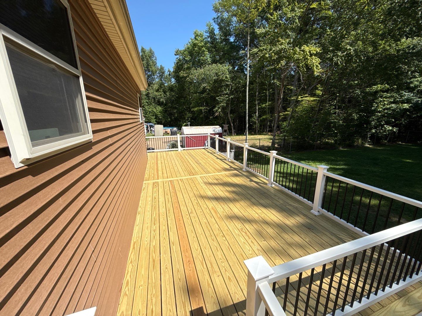 Custom Pressure-Treated Deck and Accessible Ramp Installation in York by Sensible Home Solutions