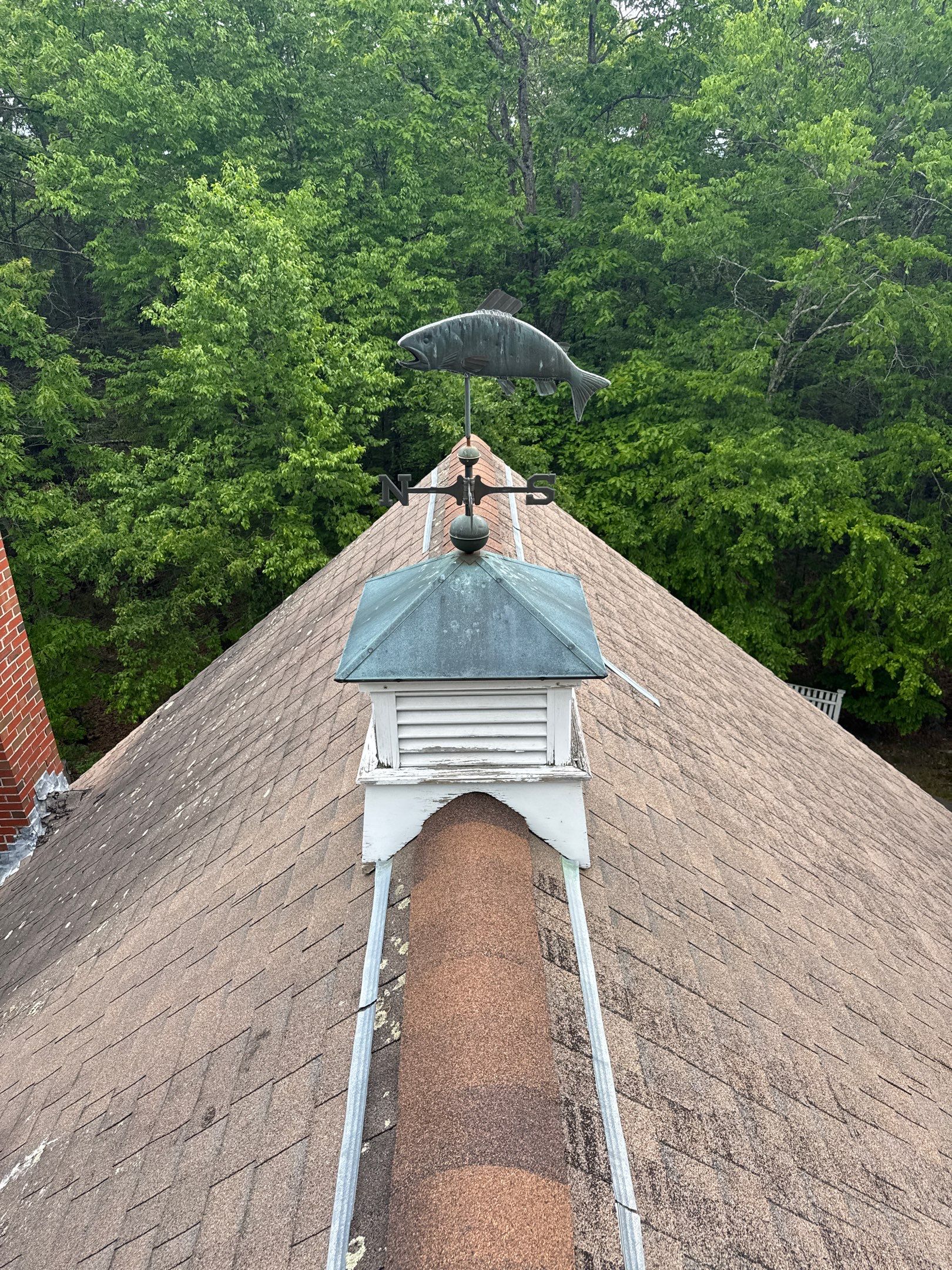 Newfields, NH Roof Replacement Near Inland Acres Town Forest with Owens Corning Slatestone Shingles and Velux Skylights by Compass exteriors