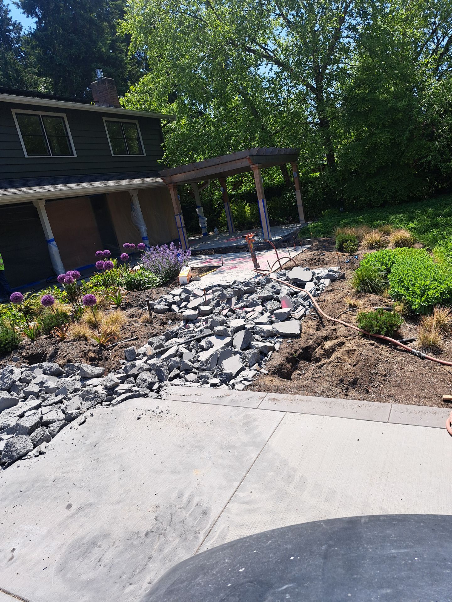 Concrete Driveway Makeover | Edmonds  by Jireh Asphalt & Concrete Inc 