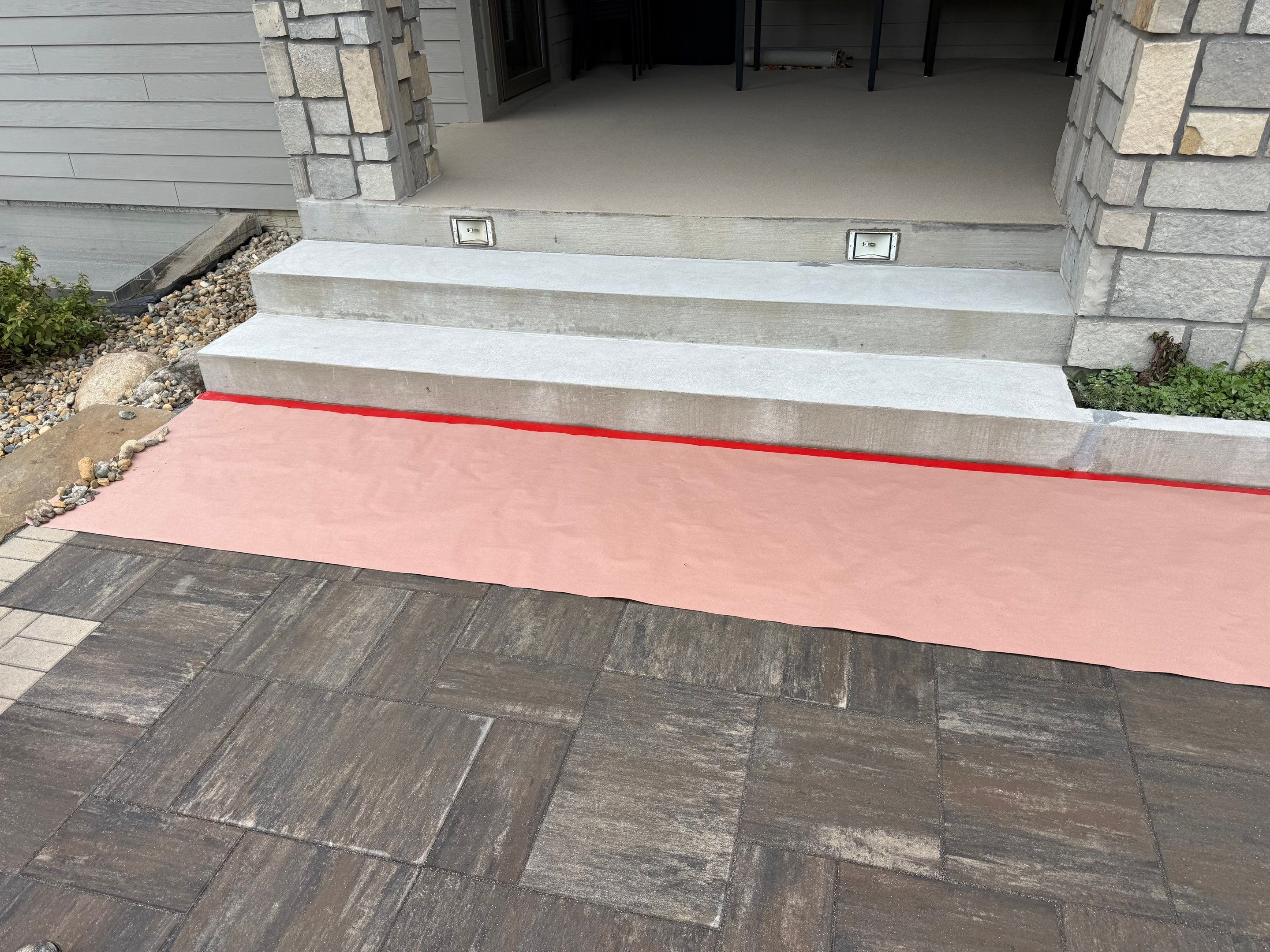 Sioux Falls Patio Concrete Coating and Porch Step Repair by Select Painting, Coatings & Garage Cabinets