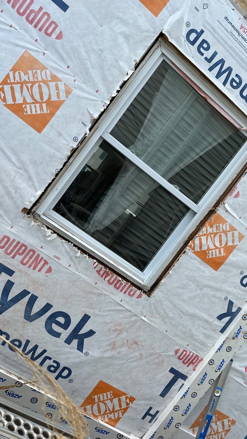 Siding Installation using Hardie Plank Aged Pewter by A Plus Exterior