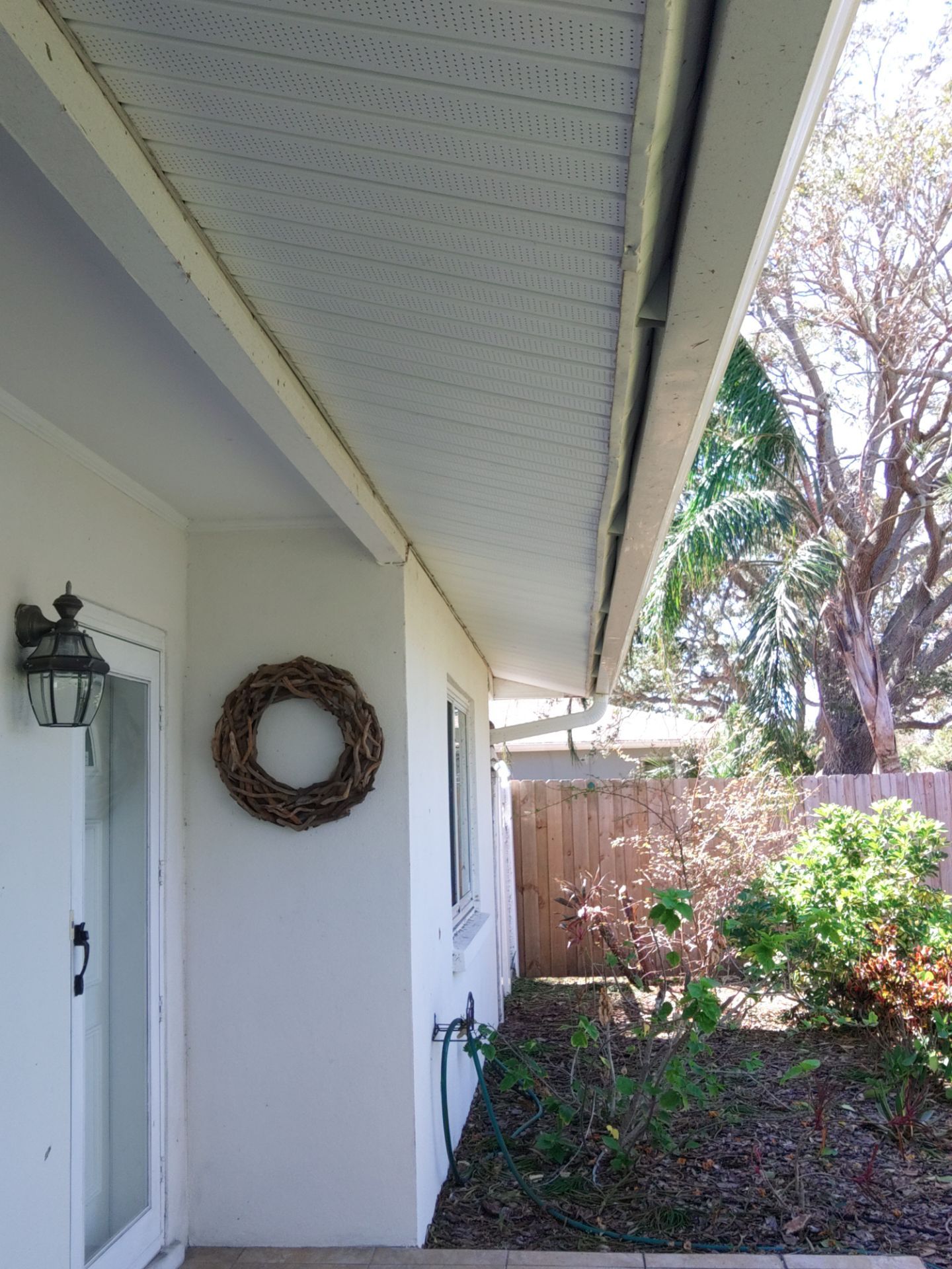 Soffit White Vinyl Installation FL by Gutter Professors