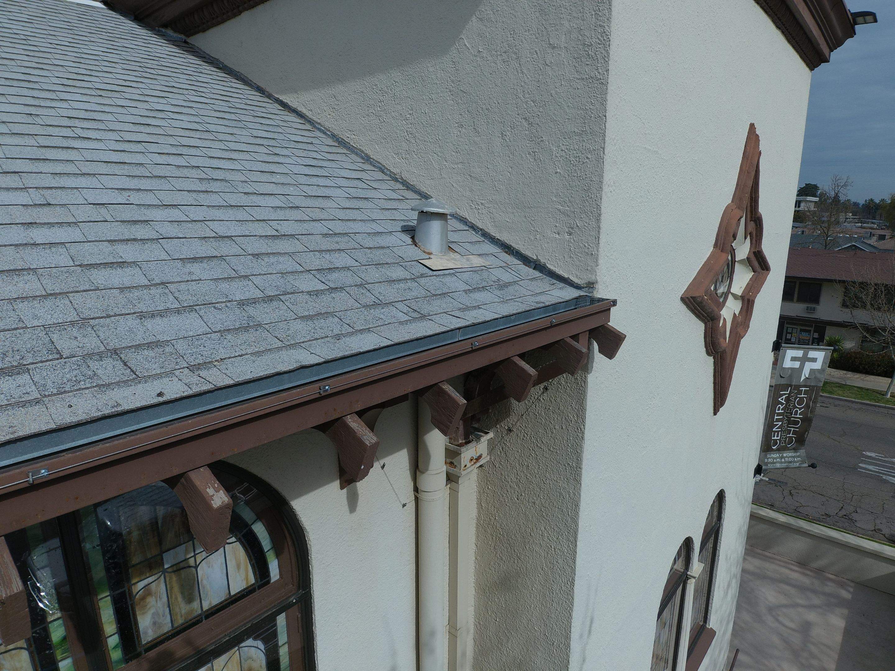  Presbyterian Church repairs to entrance architecture by Straight Edge Roofing Inc