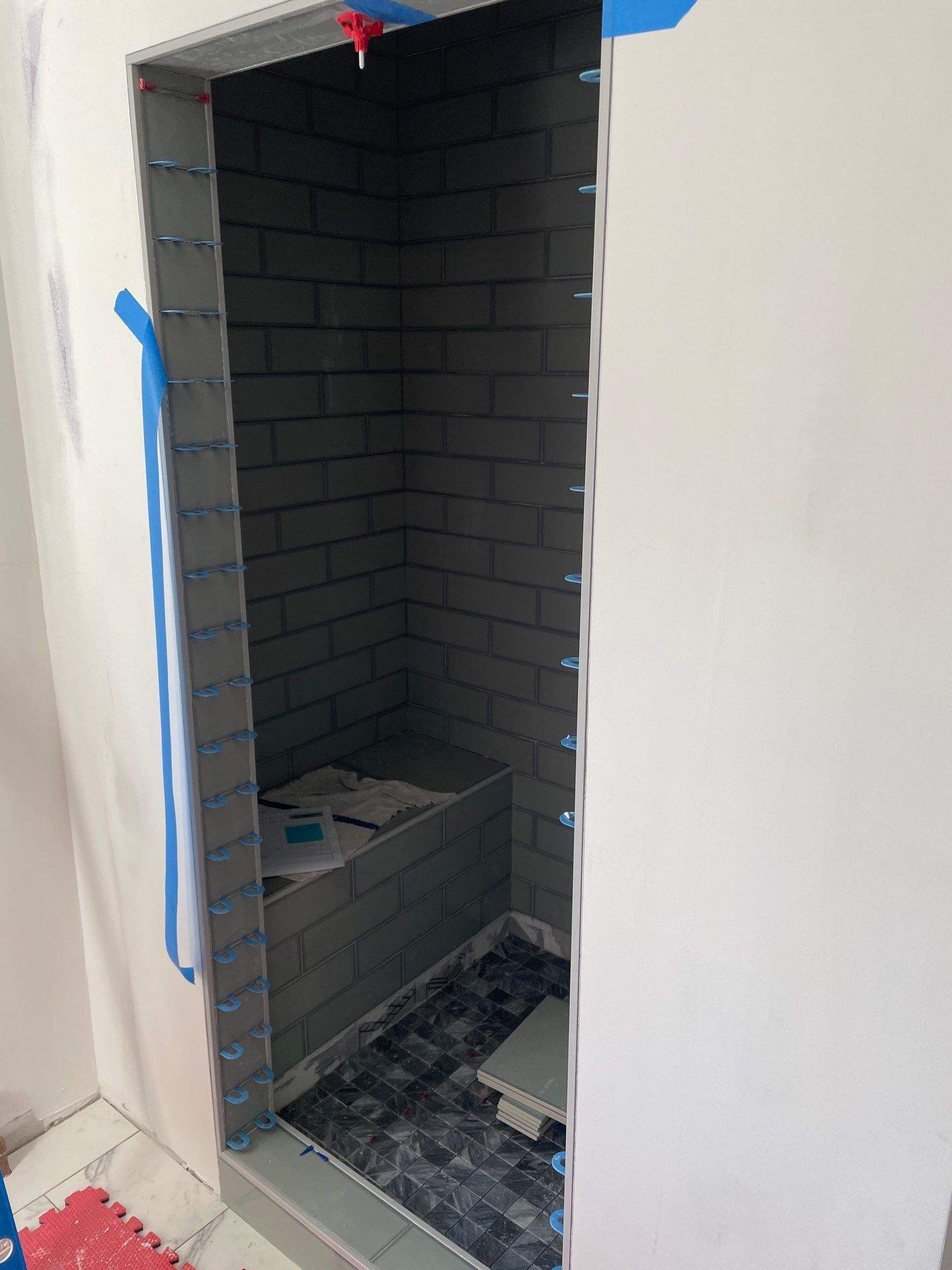 Fully Framed Steam Shower Door by Cheshire Glass Company