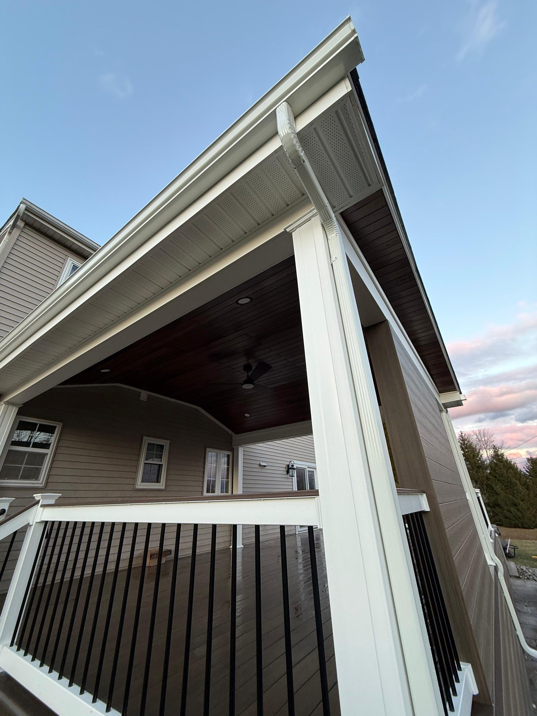 New Deck With a Roof and TV Mount in Raritan, New Jersey by deck guardian