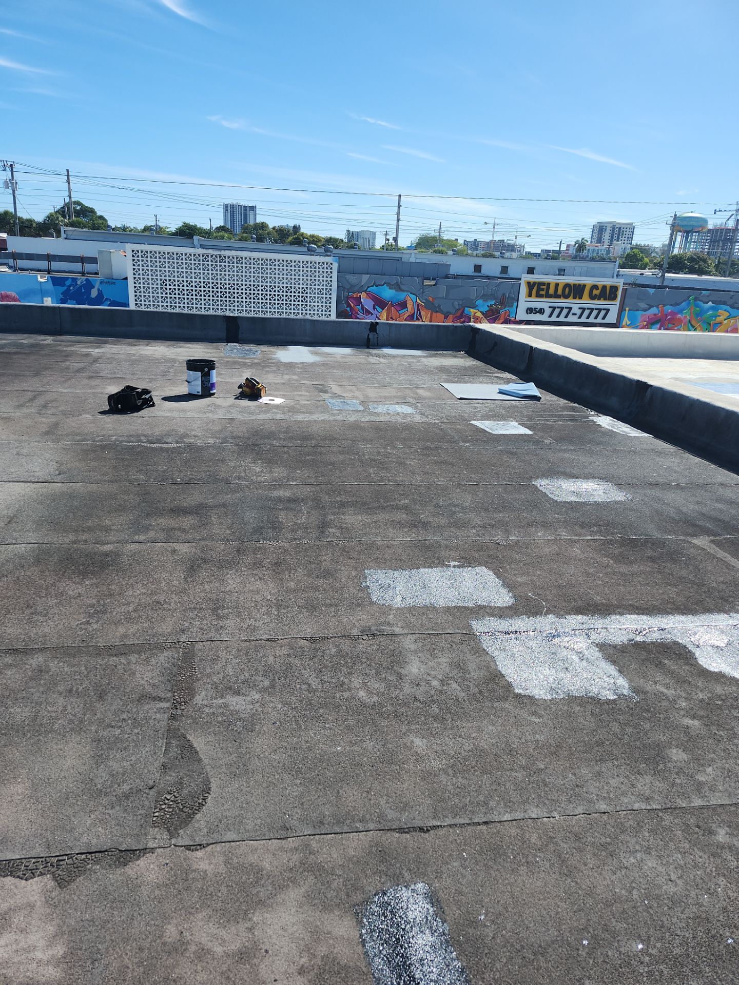 Flat Roof Repair on Commercial building in Fort Lauderdale by Aastro Roofing