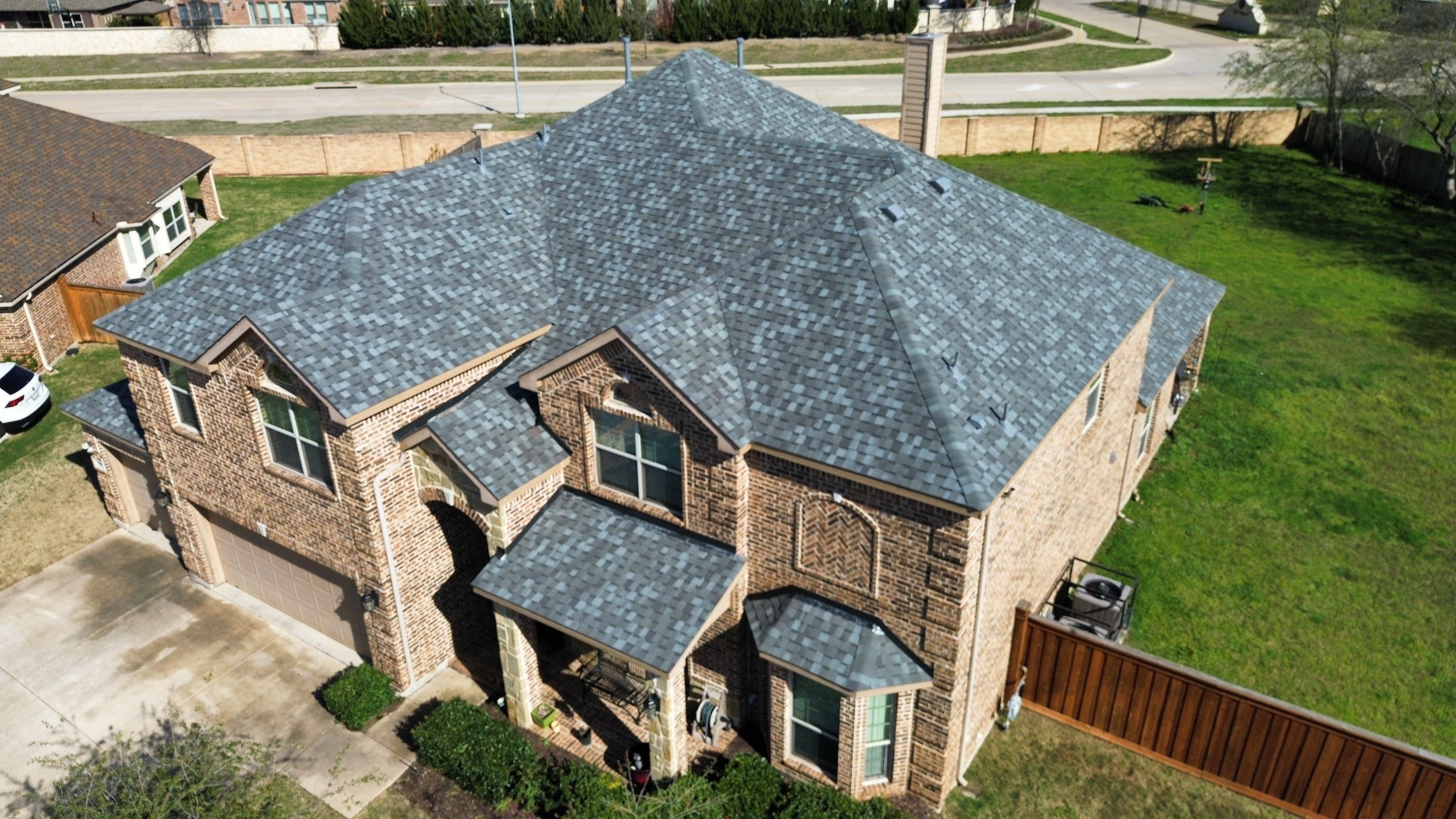 repaired roof, roof replacement