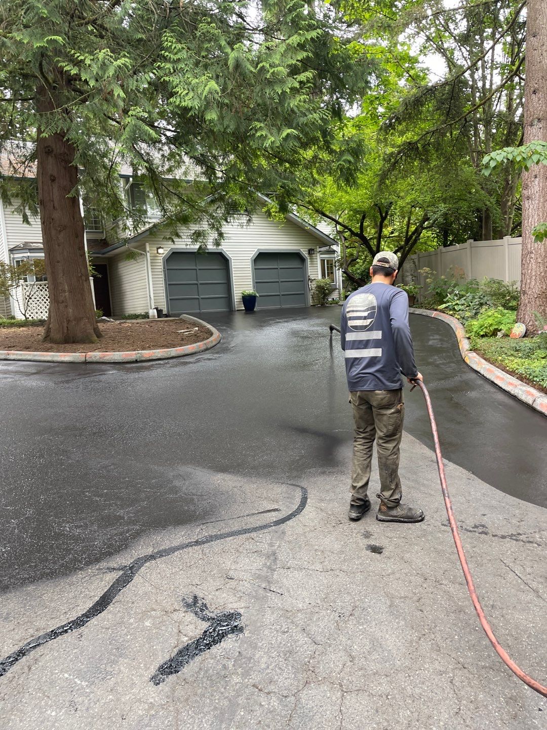 Curb Repaint | Seattle  by Jireh Asphalt & Concrete Inc 