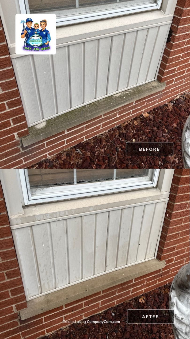 Project in Wood Dale by Simmons Power & Soft Washing