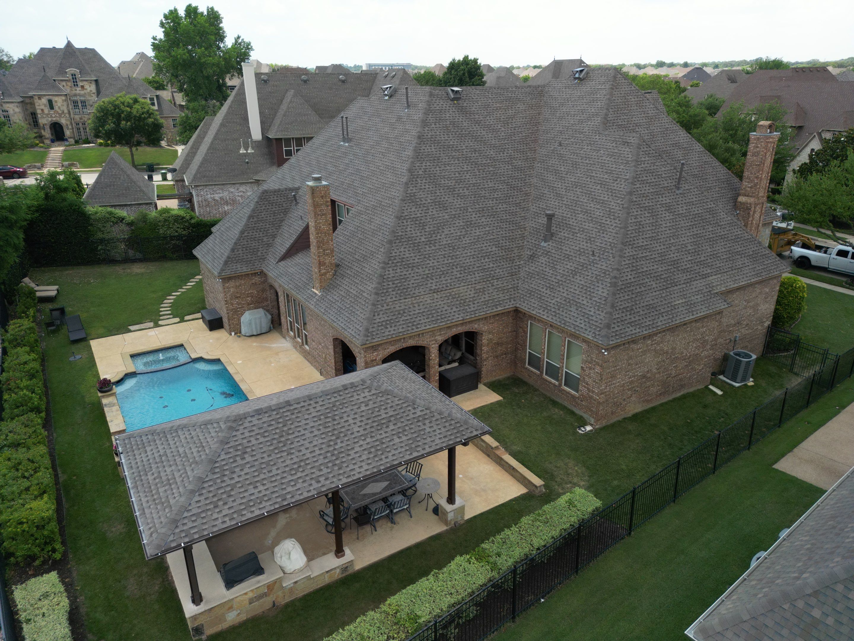 Beautiful Estate Remodel - Roof, Copper Gutters, Exterior Stain, Siding Replacement by First United Roofing & Construction