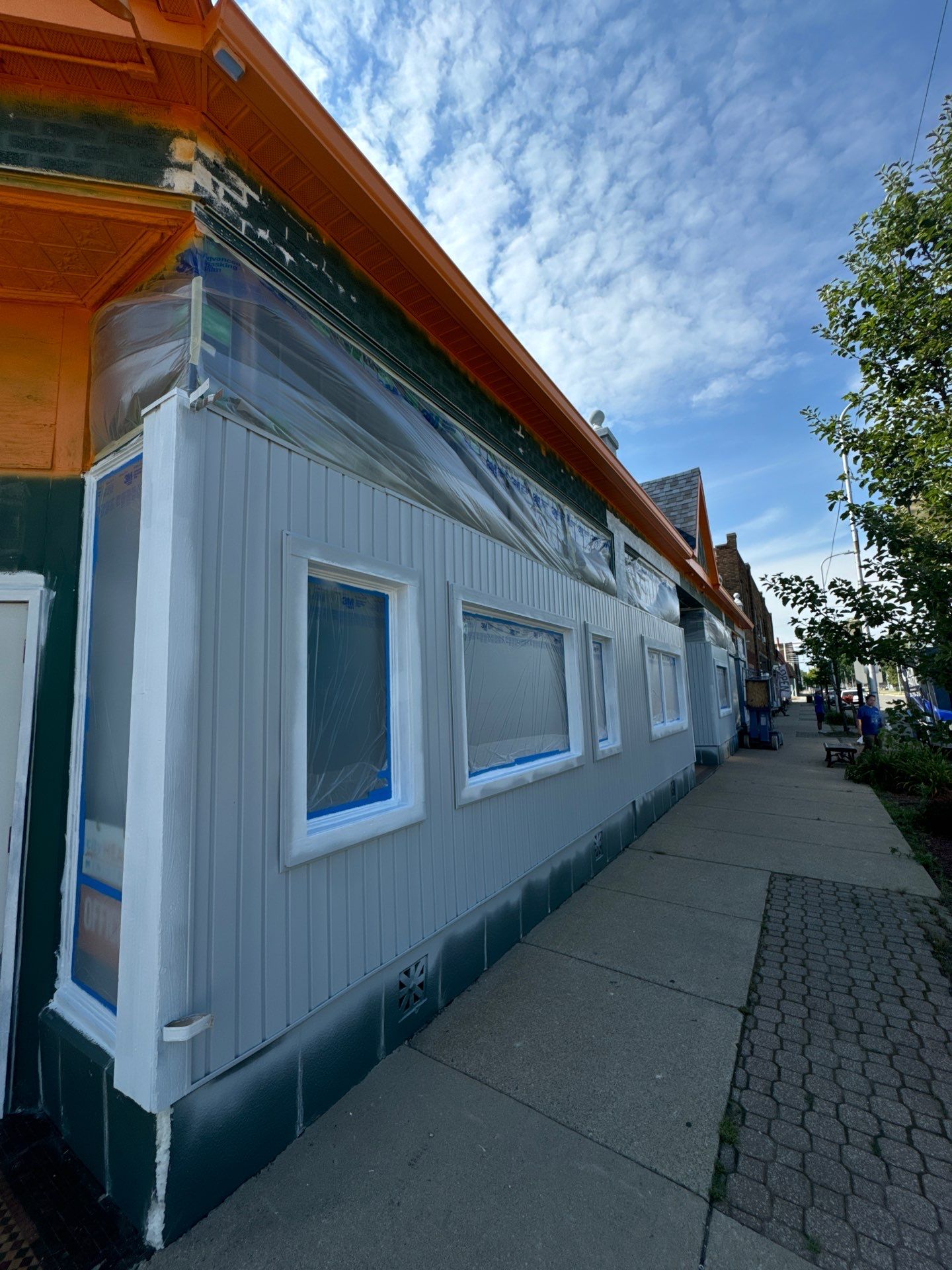 Exterior color change and Epoxy floor. by Gordon Painting