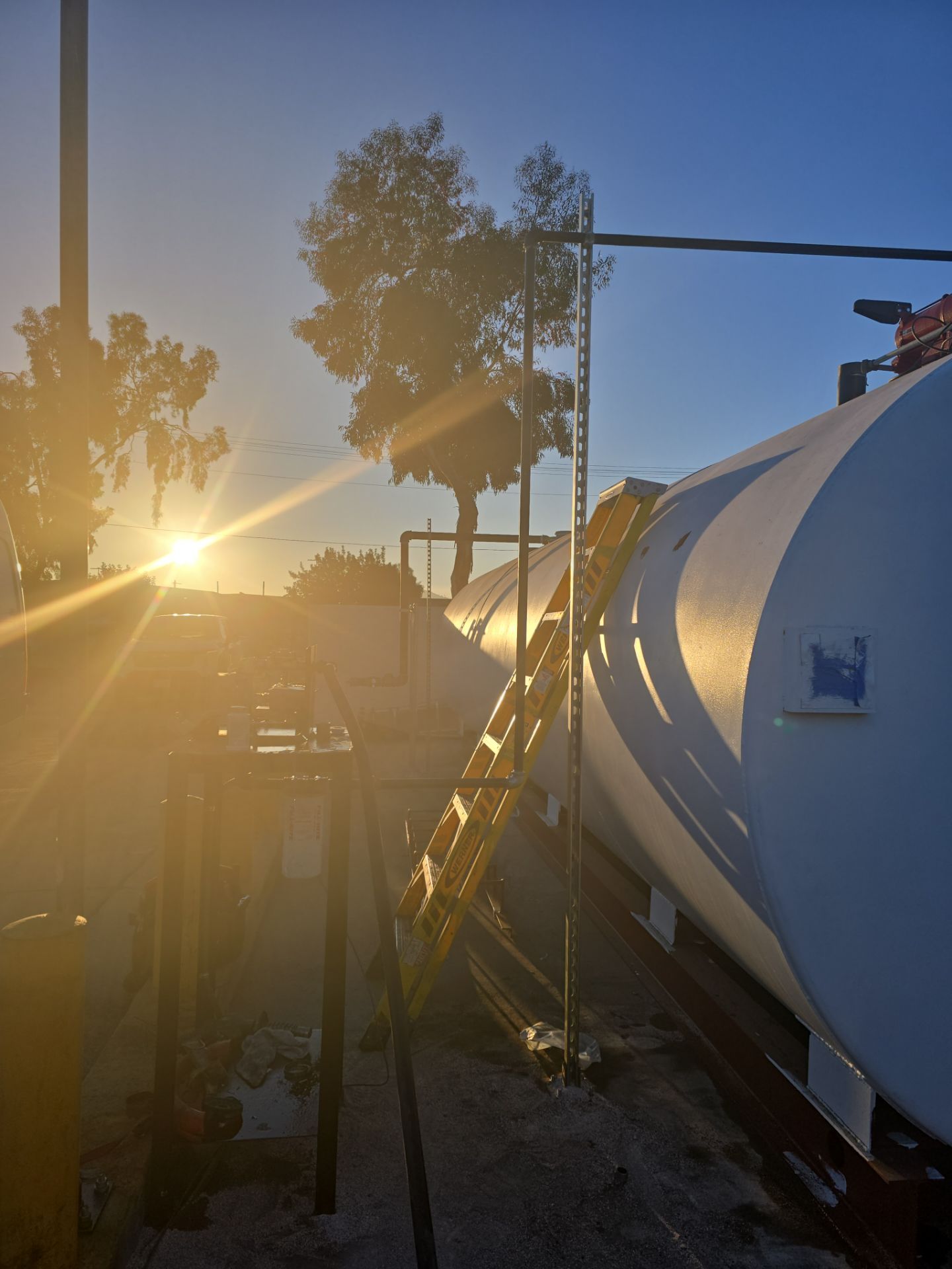 Outdoor Water Tank Installation & Piping Setup by Us Plumbing 