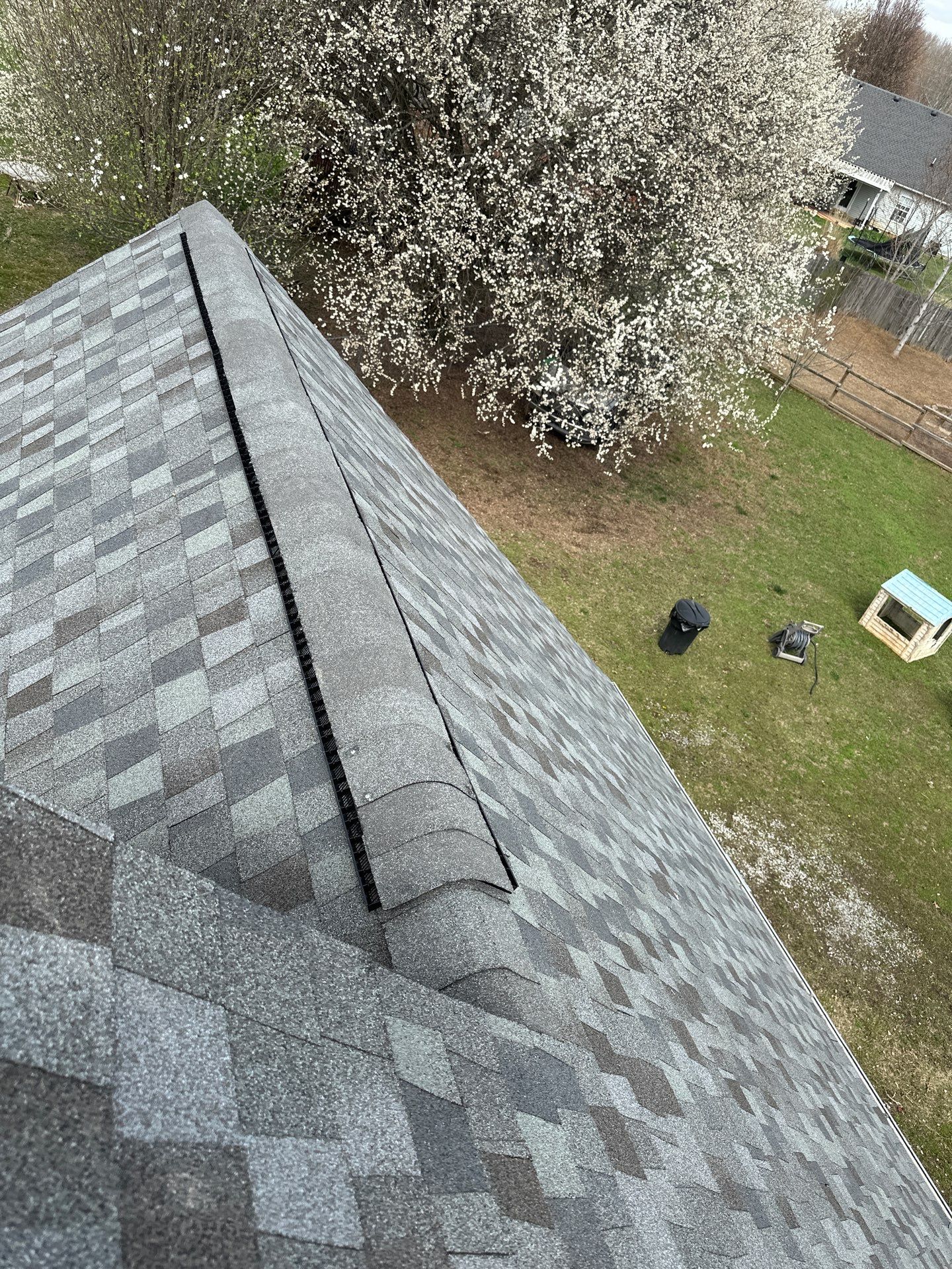 Residential Roofing Installation using GAF Timberline HDZ Harvest Blend in Nantucket Morning by Undersun Roofing 