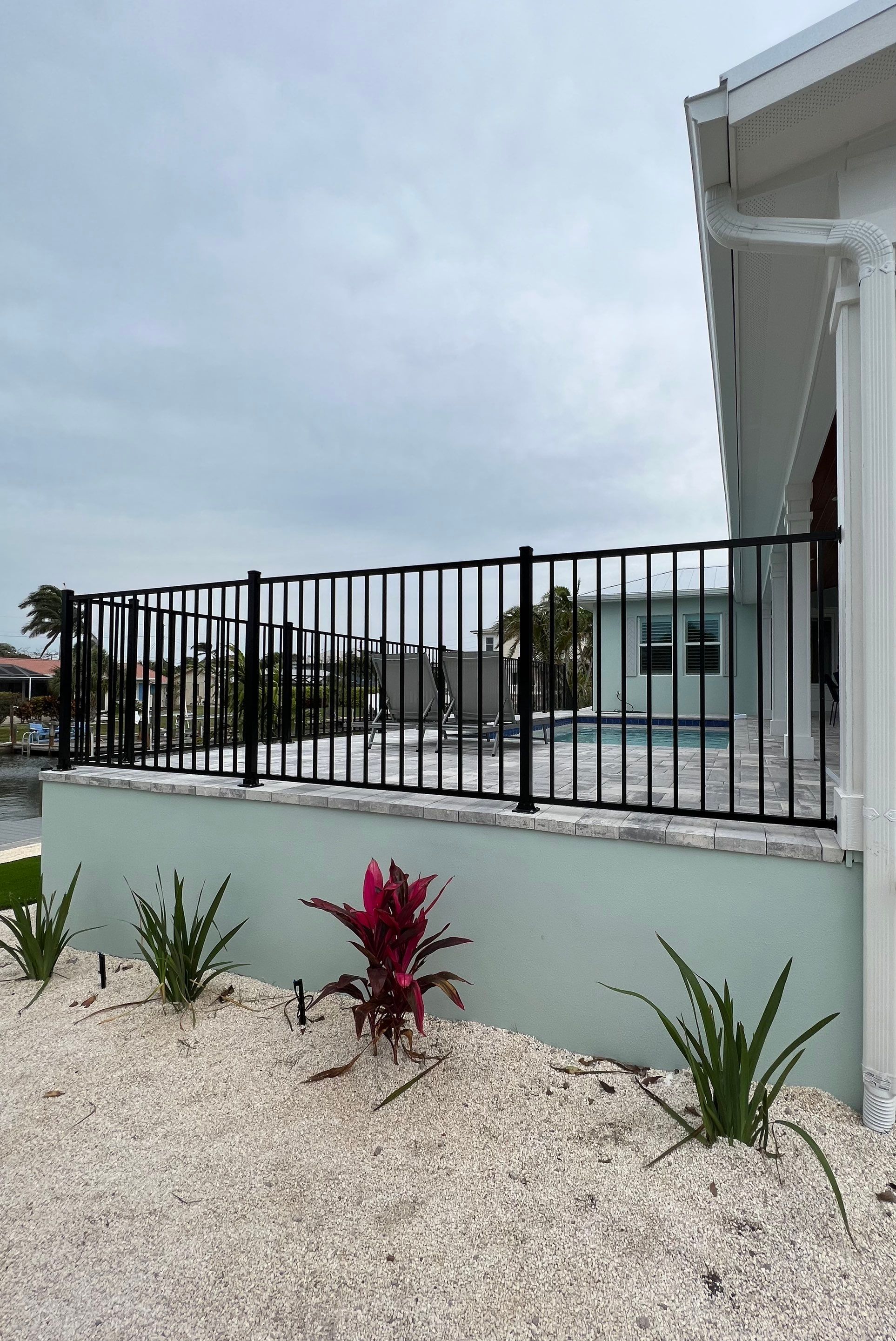 Aluminum Fence Installation using Black 3 Rail Aluminum Fence by Asap fence and gates, LLC