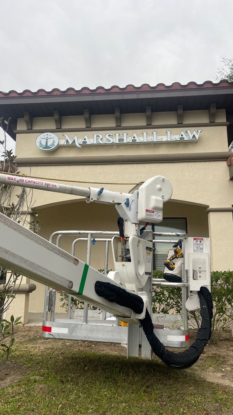 Channel Letters for Marshall Law by SignCrafters