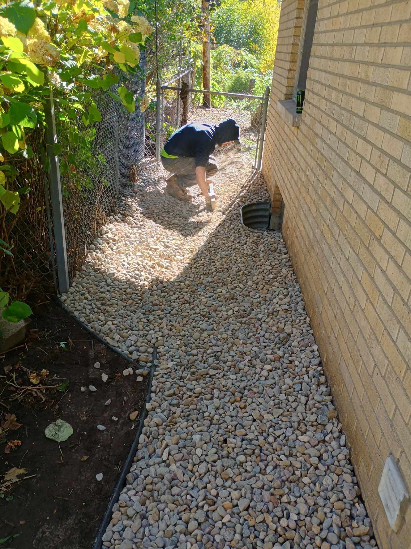 A French Drain for Jeniffer by Waterproofing Northeast