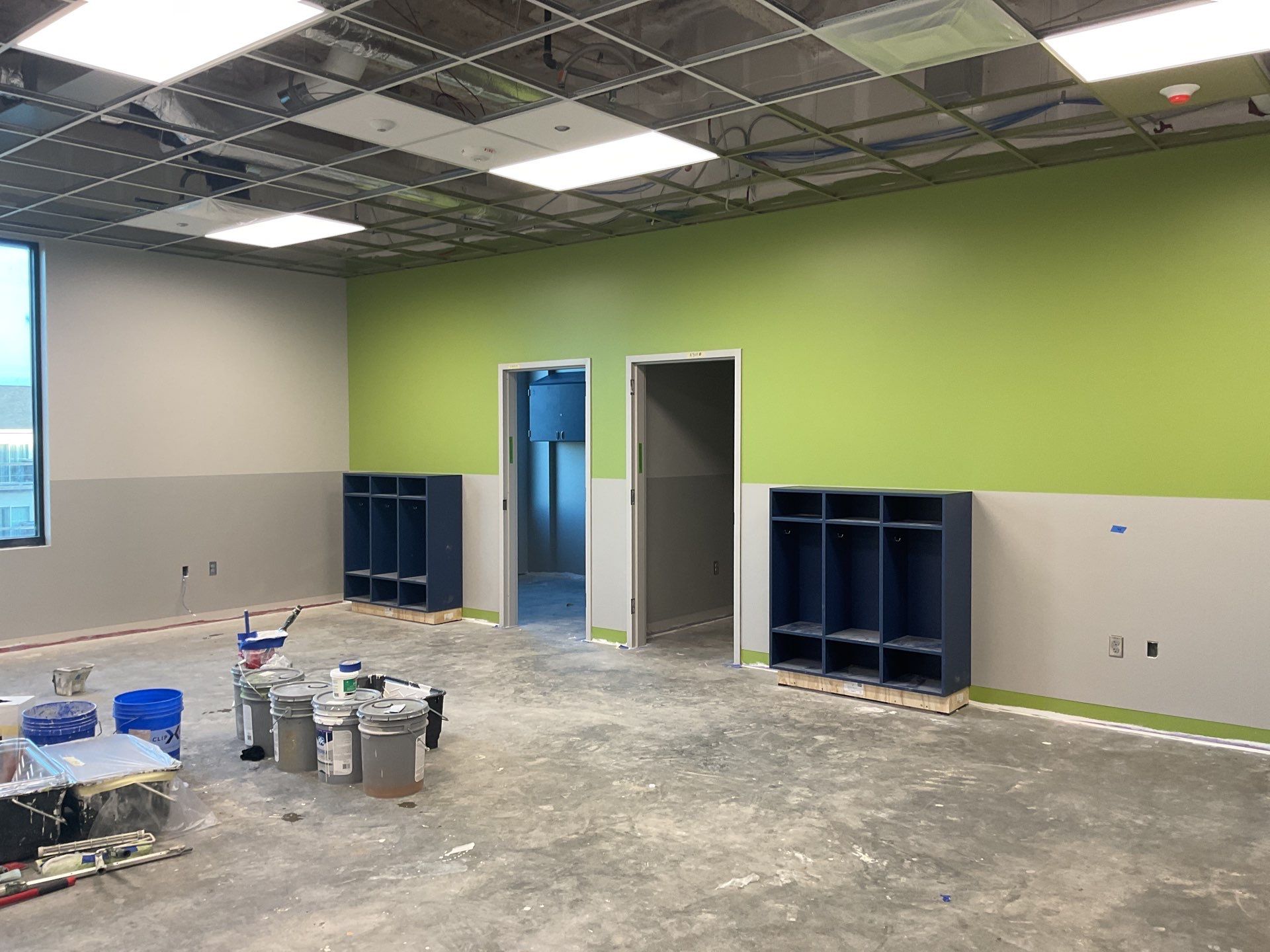 New Commercial Build Painting by Select Painting, Coatings & Garage Cabinets