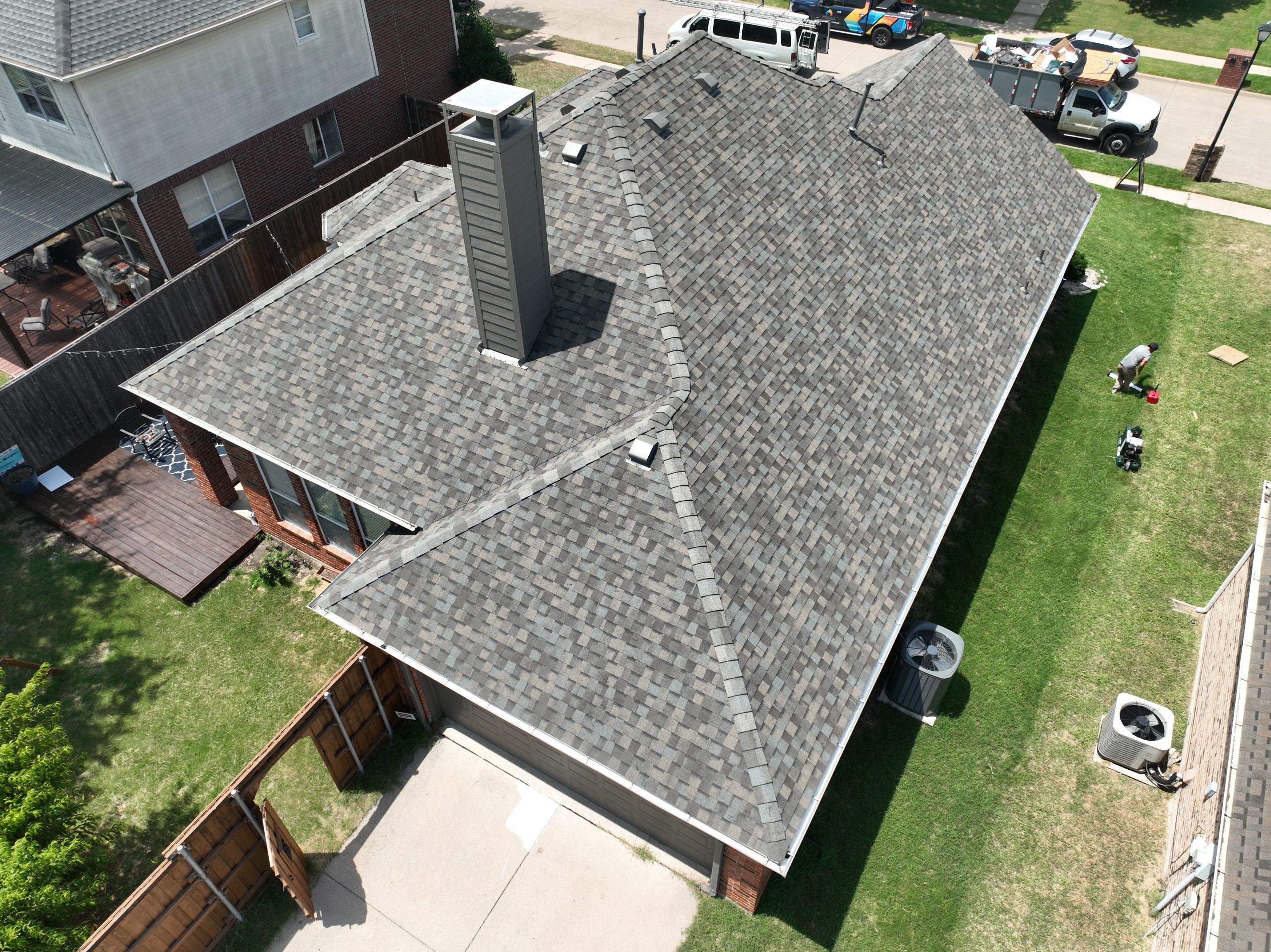 Residential Roofing Installation using CertainTeed Landmark MaxDef Weathered Wood by OneSource Roofing and Restoration
