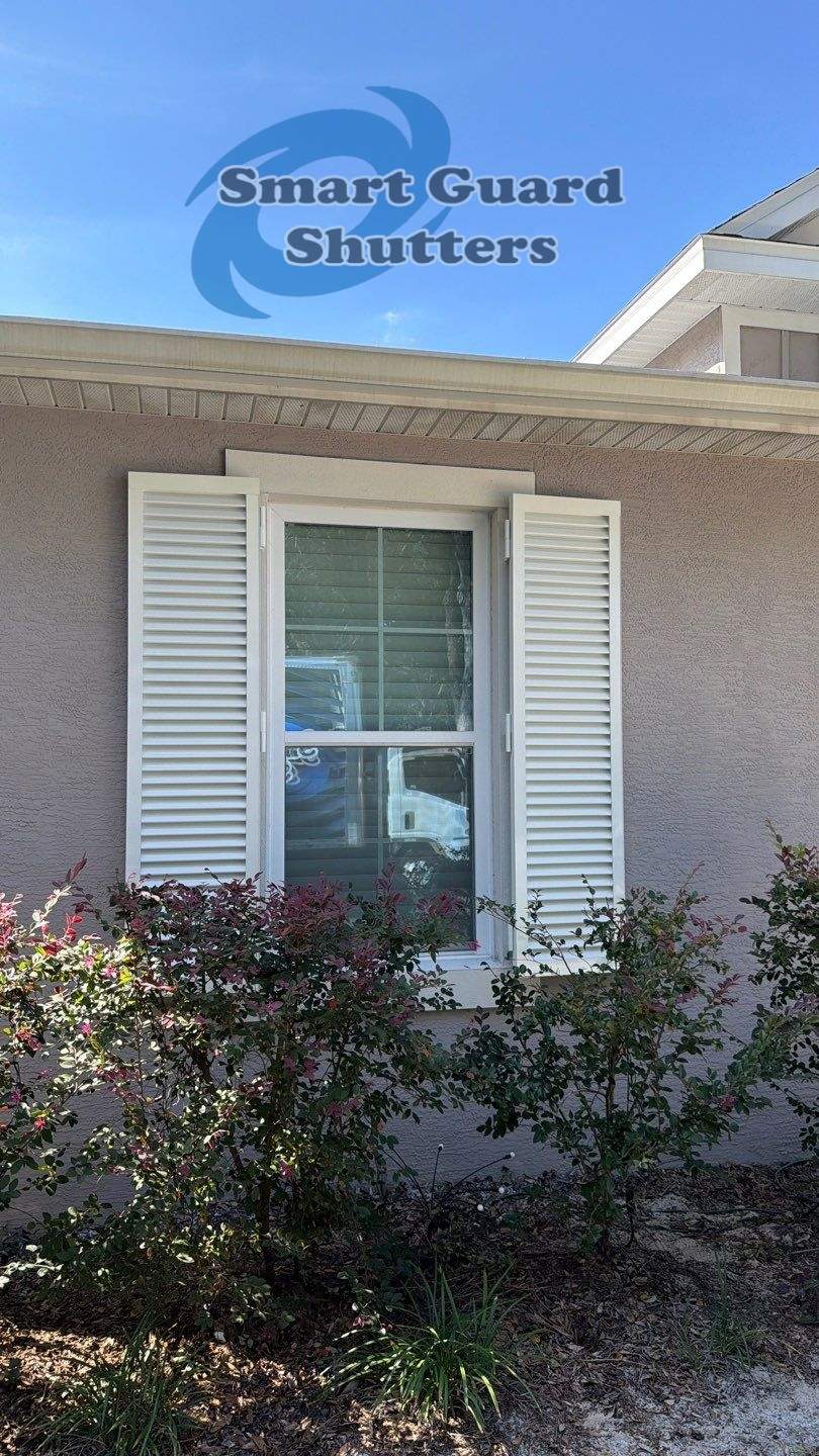 Hurricane Protection in White by Smart Guard Shutters