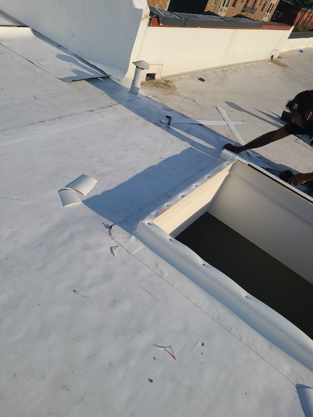 Alexandria: Carlisle Syntec TPO Flat Roof Installation by RM Banning, Inc.