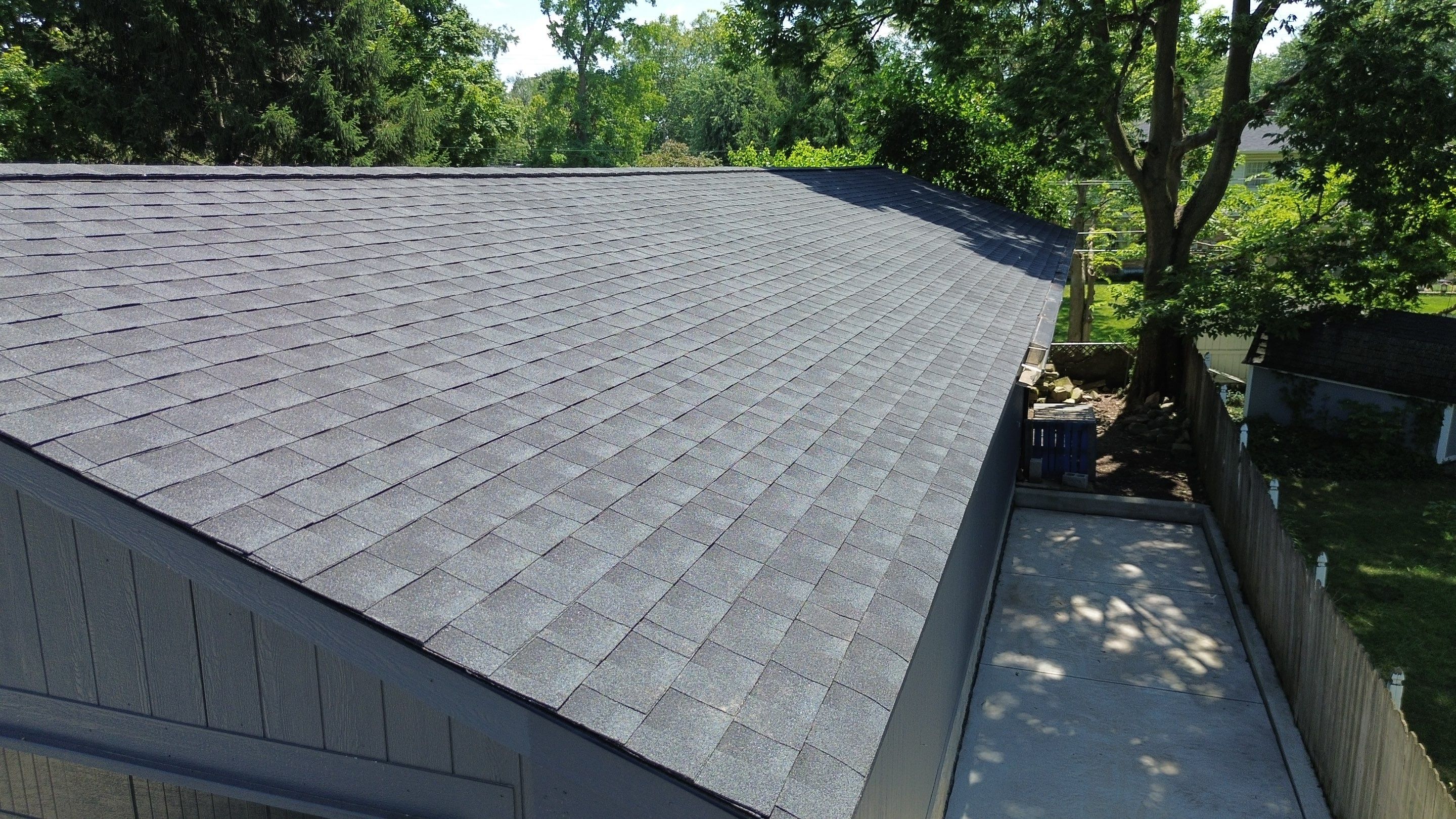 Project in Greenwood by Moss Roofing