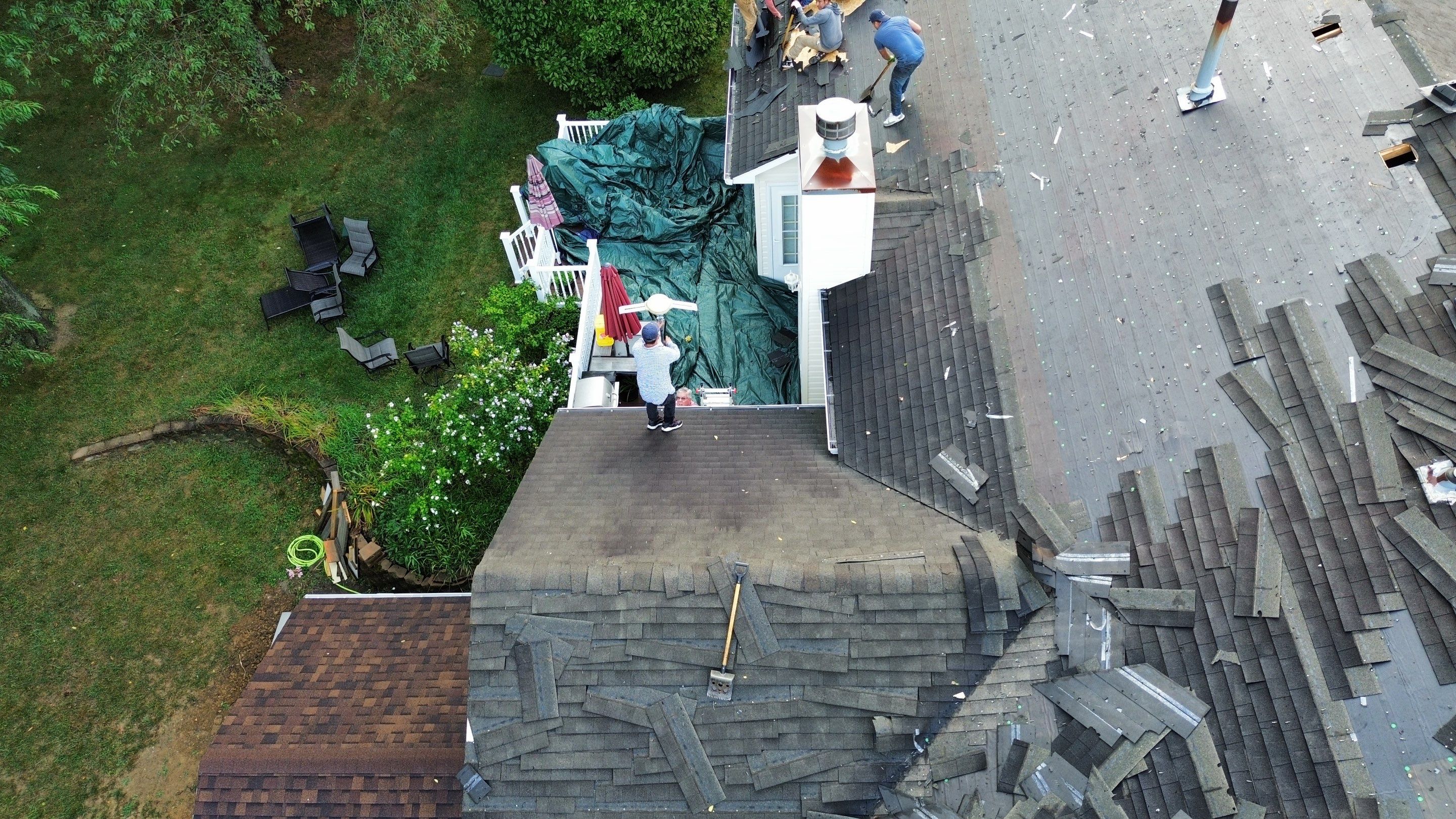 Residential Roofing Installation using Timberline HDZ Shingles - Hickory by RoofX 