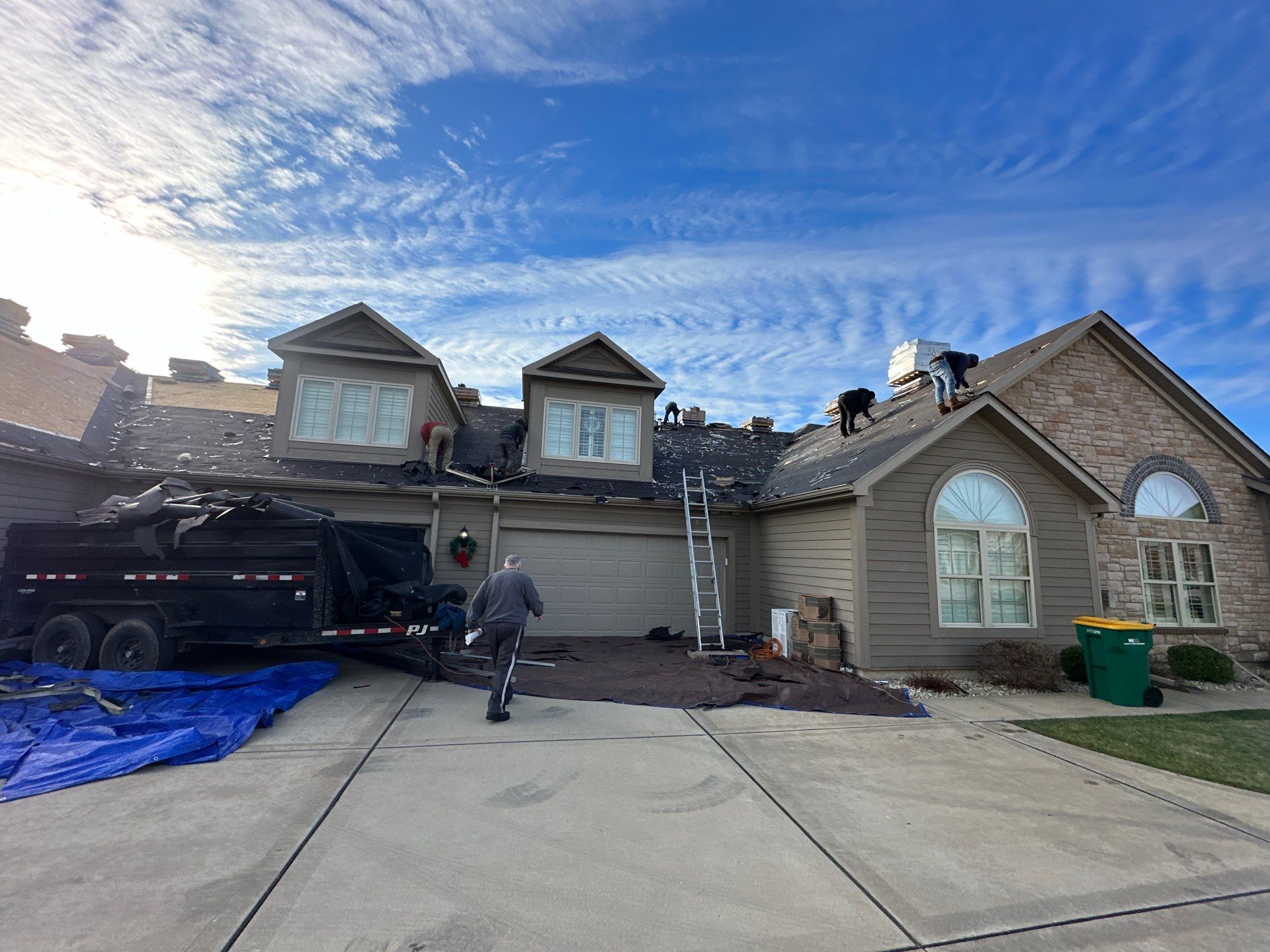 Installation of New Roof by H&F Exteriors