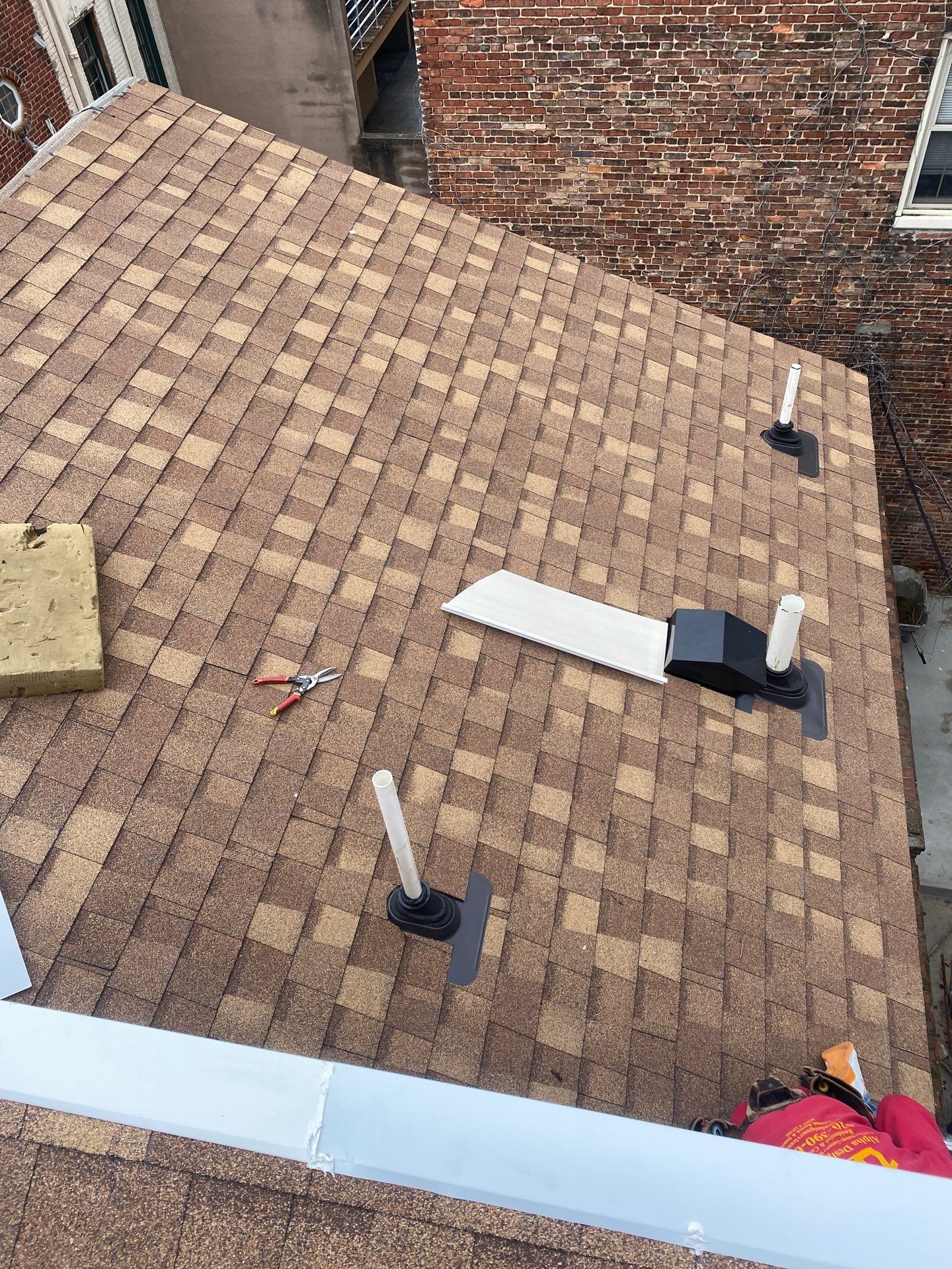 Residential Roofing Installation using Landmark Shingles by Alpha Design Services