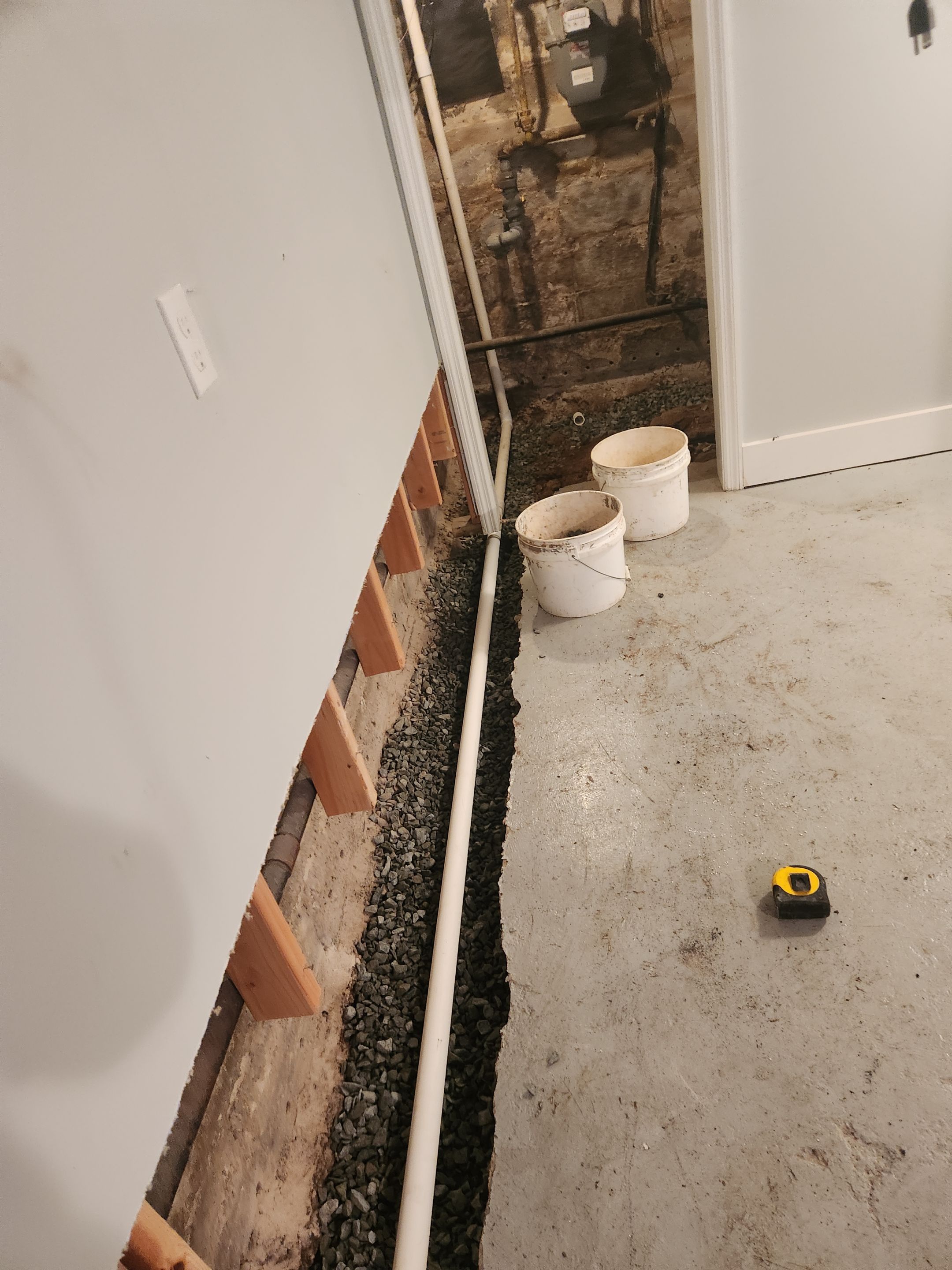 Interior French Drain West Orange NJ by Pure Service Pro, LLC 