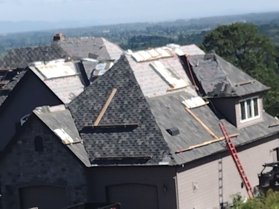 Residential Roofing Installation using Malarkey Windsor 50 Year Shingle (Color: Storm Grey) by Orezona Building & Roofing Company, Inc.