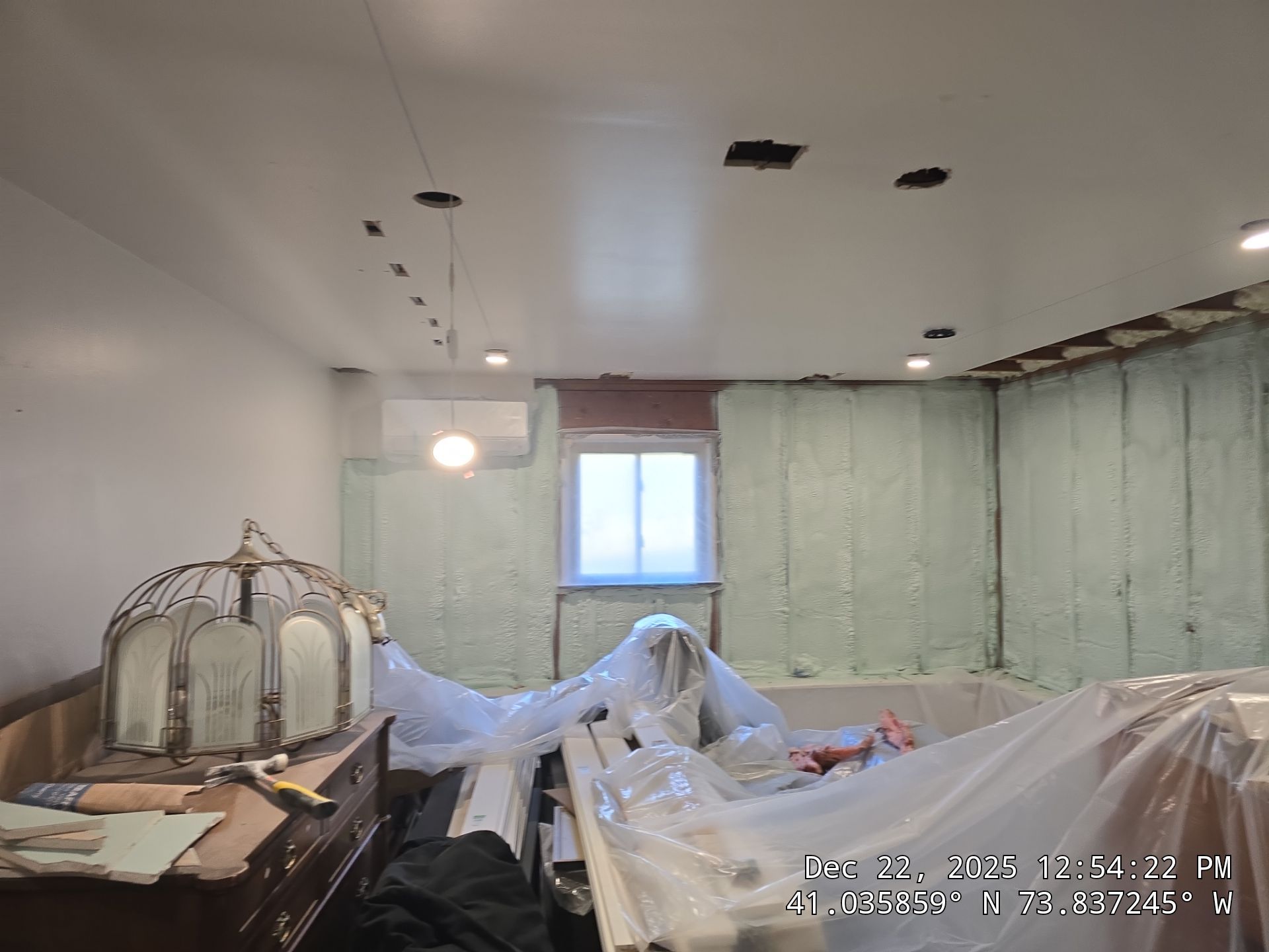 Exterior Walls Using Closed-Cell Spray Foam by NYS Foam & Energy