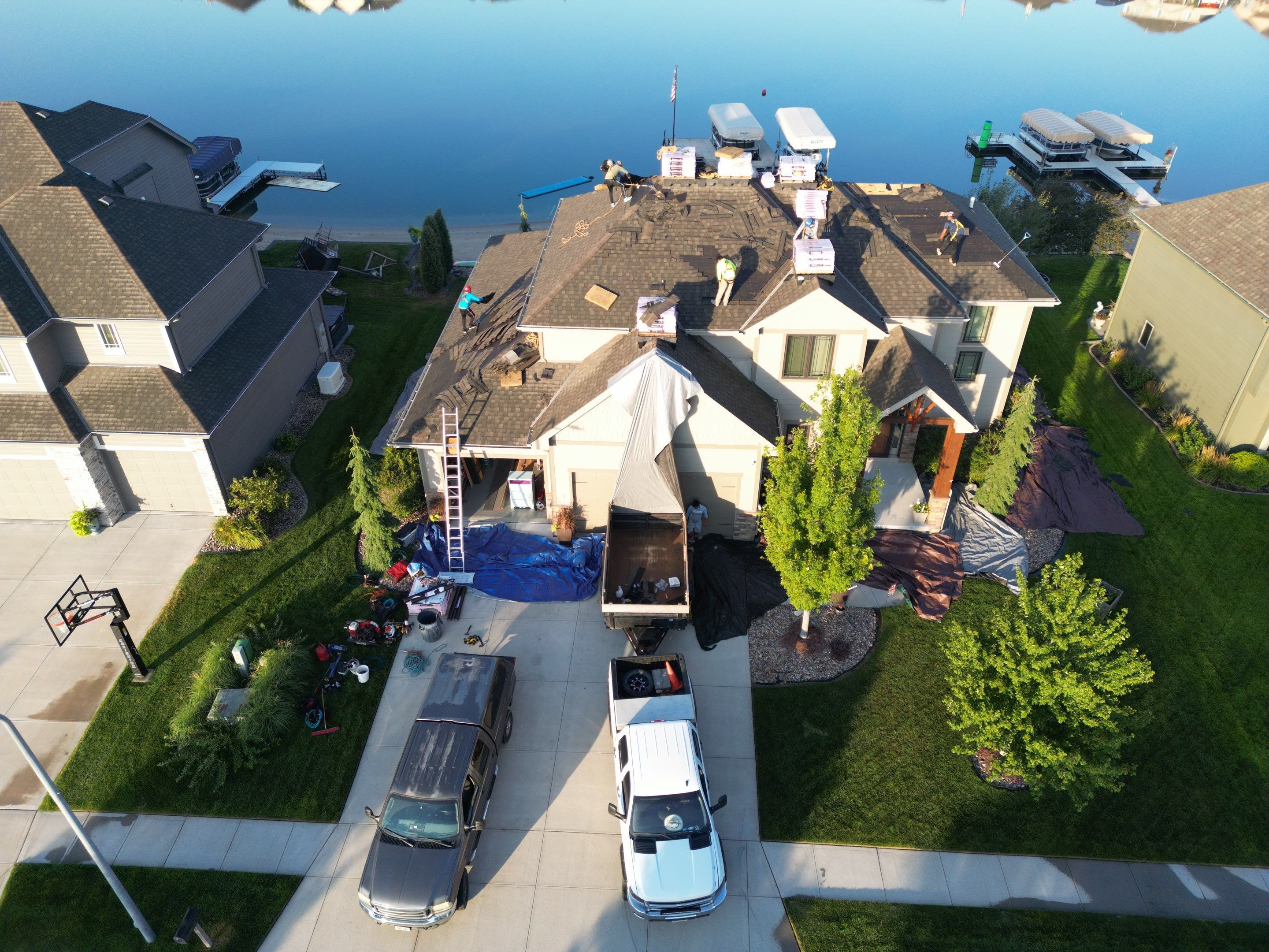Residential Roofing Installation using Owens Corning Duration Summer Harvest by Lightning Exteriors
