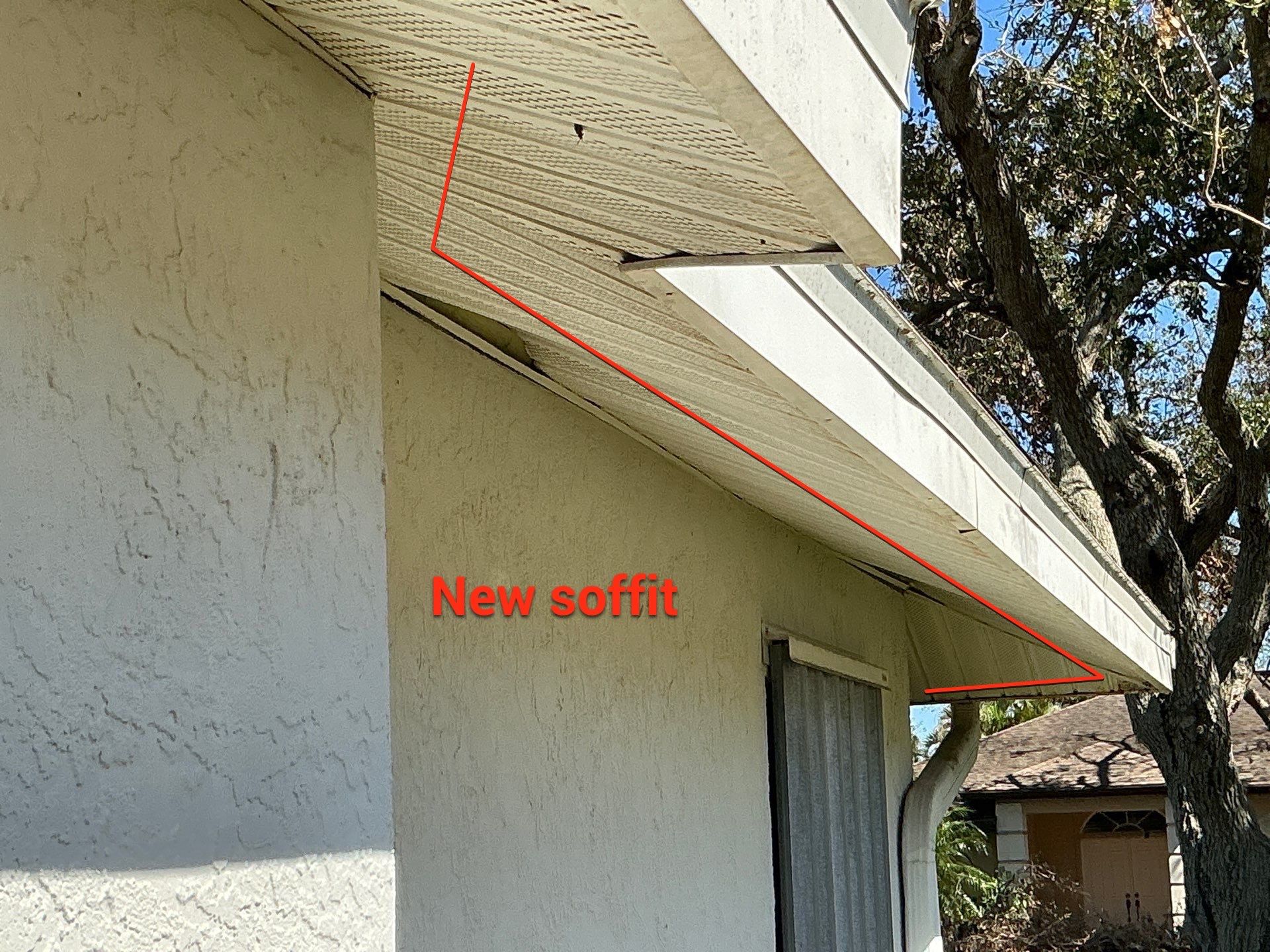Install Vinyl Soffit in Sarasota FL by Gutter Professors