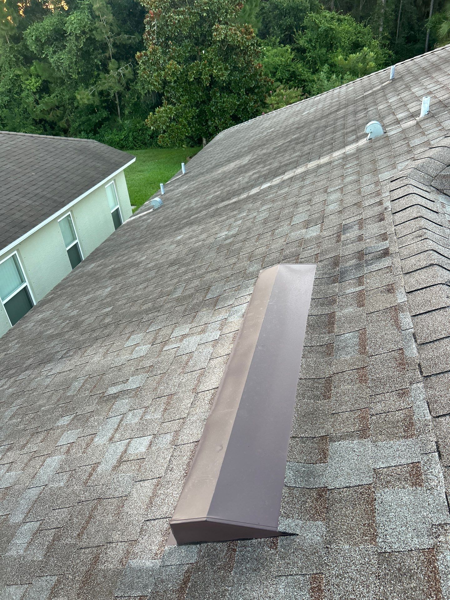 Complete Residential Roof Replacement in Port Orange Featuring Burnt Hickory Shingles by Pinnacle Roofing Group