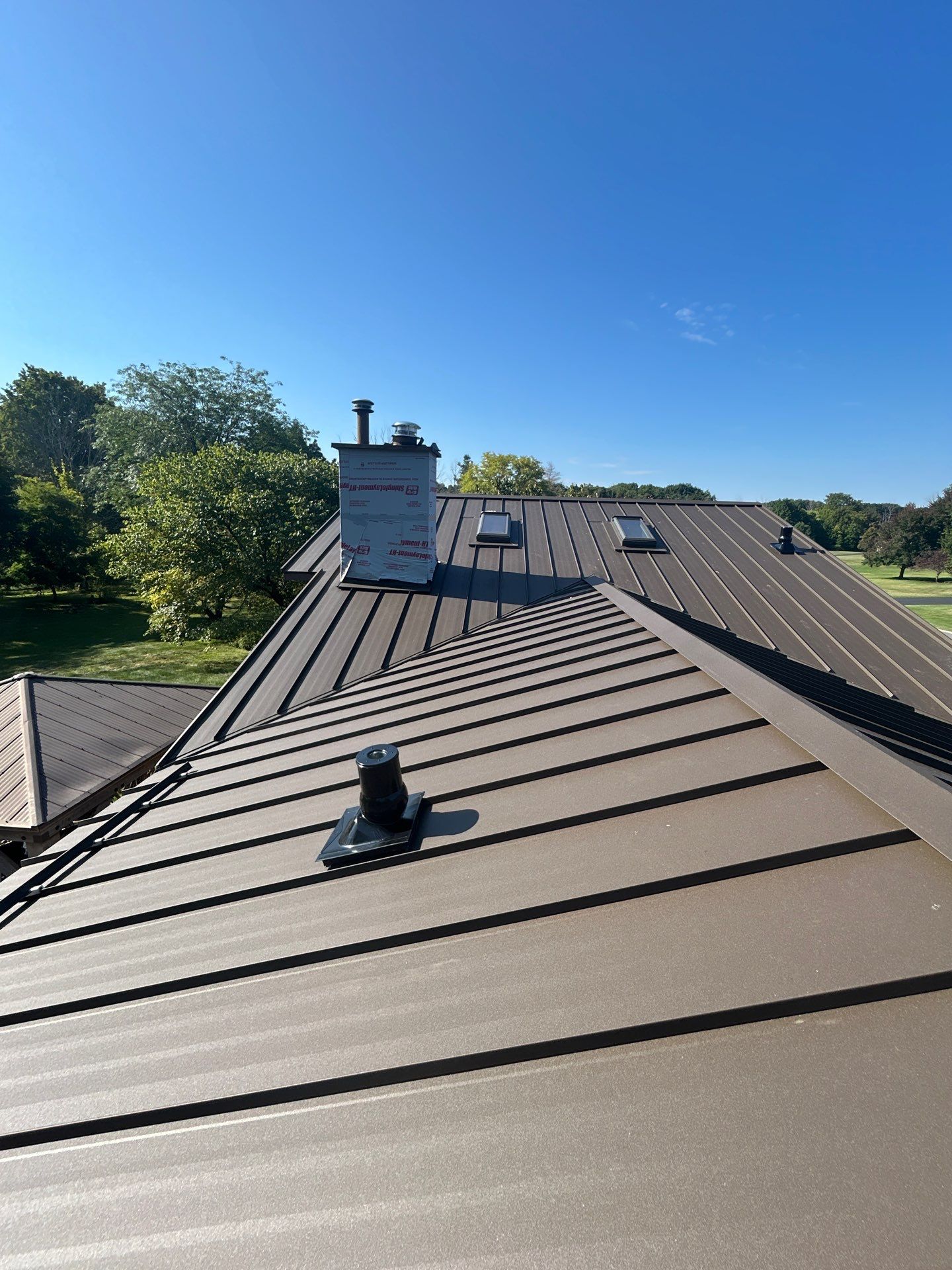 Textured Burnished slate standing seam by Stellar Roofing